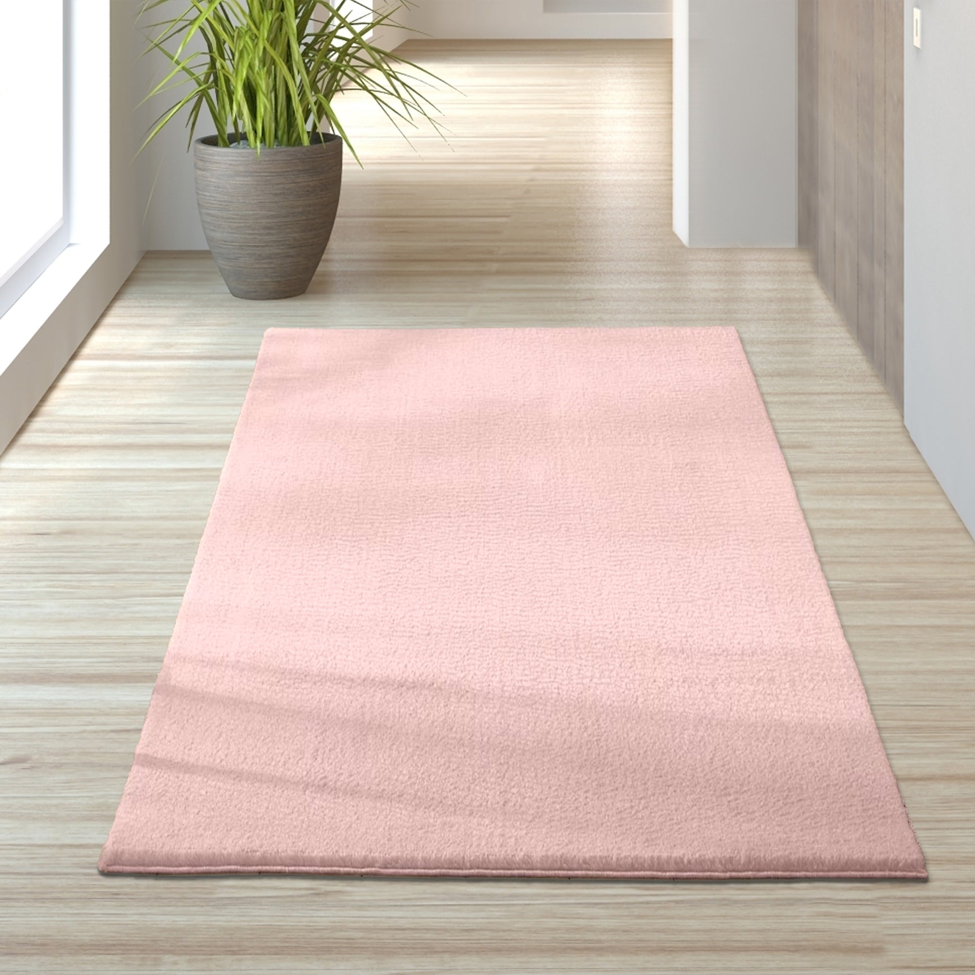 Powder Plush Machine Washable Area Rug