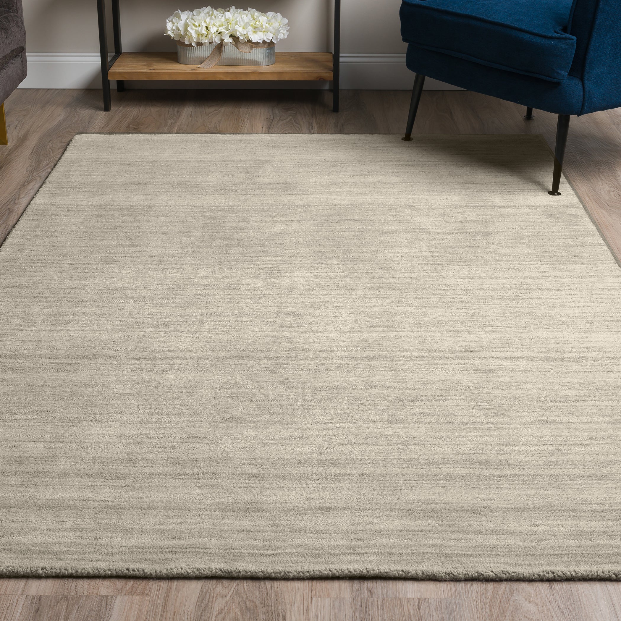 Transitional RF100 Granite Gray Wool Rug 3'6" x 5'6" #shape_Rectangle