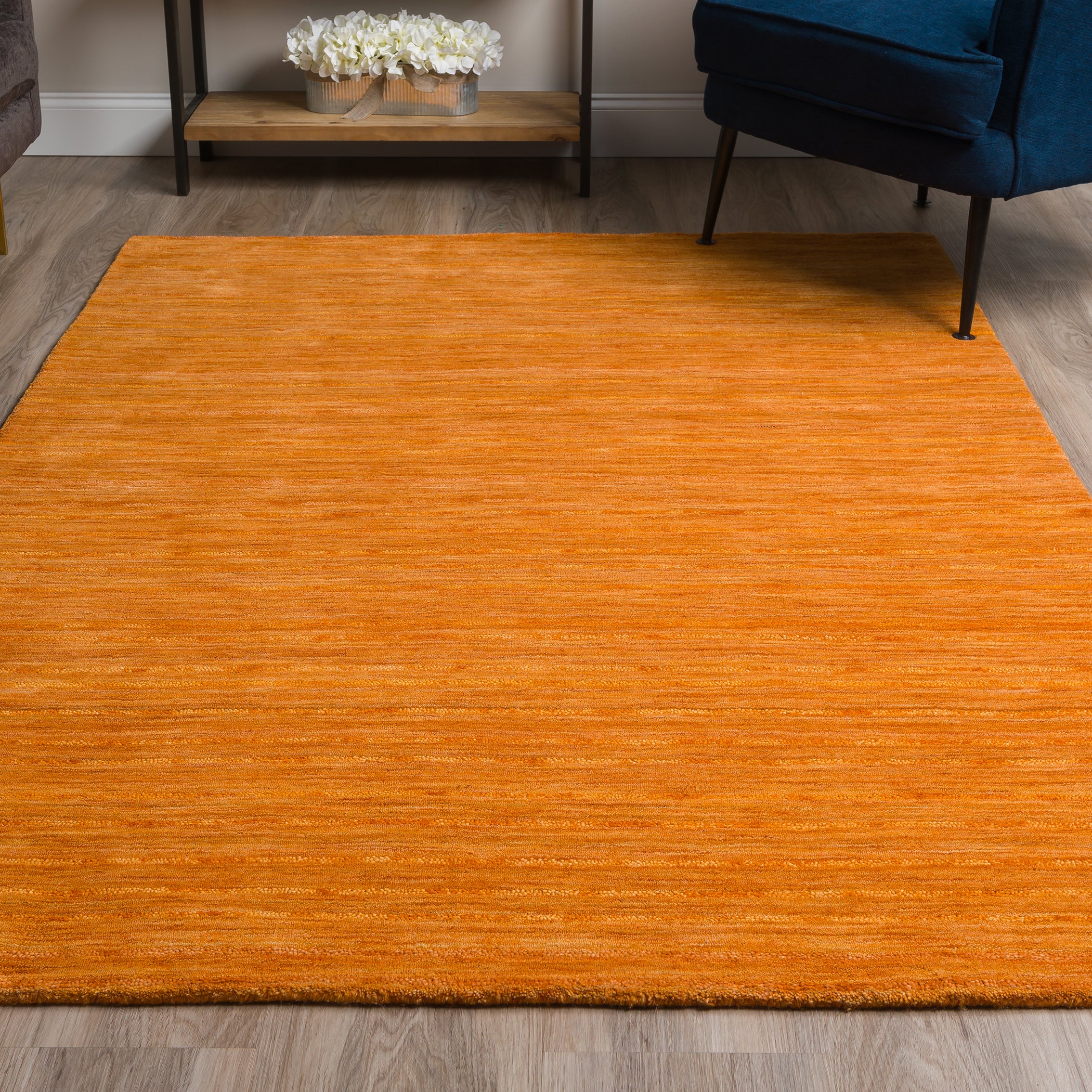 Transitional RF100 Mandarin Orange Wool Rug 3'6" x 5'6" #shape_Rectangle
