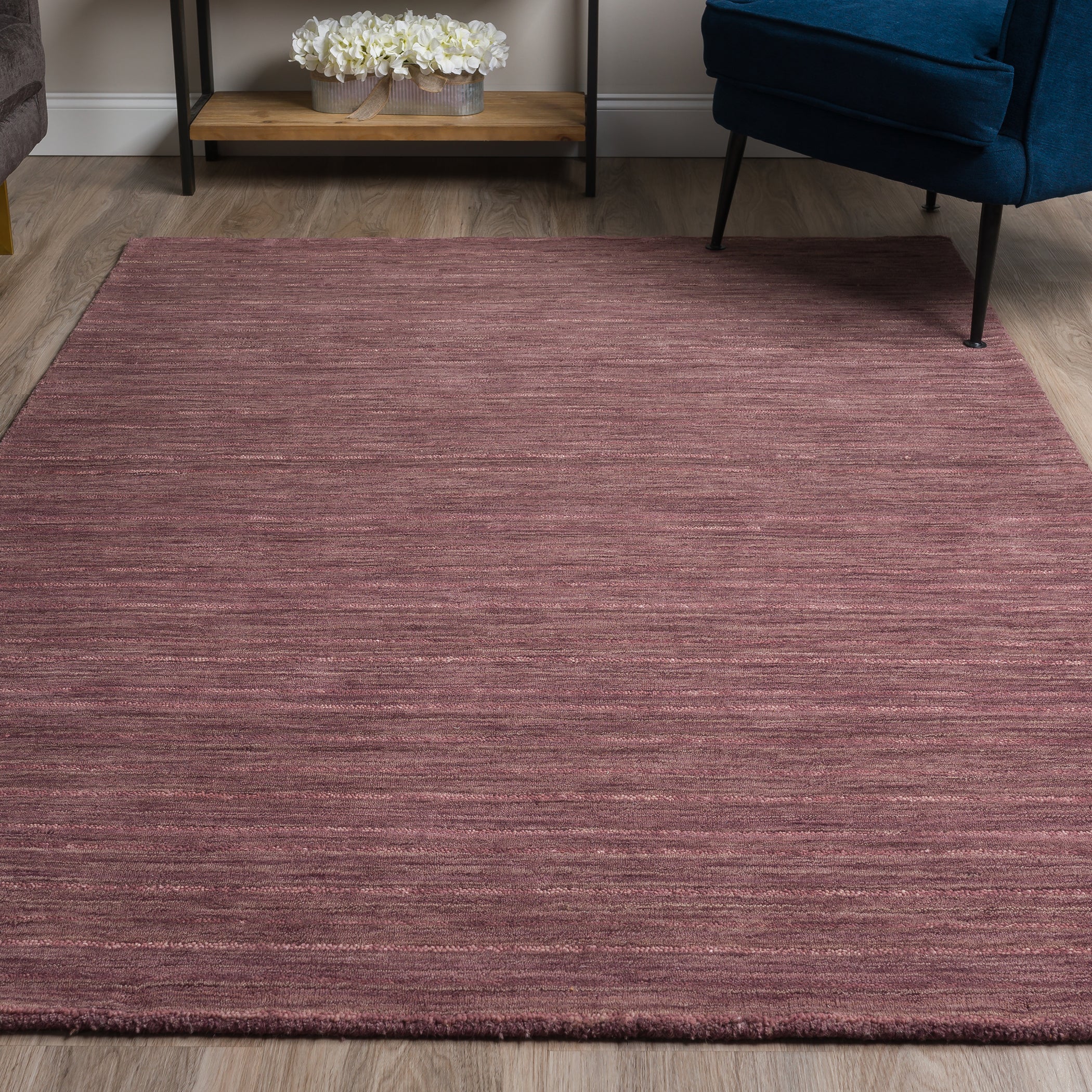 Transitional RF100 Plum Purple Wool Rug 3'6" x 5'6" #shape_Rectangle