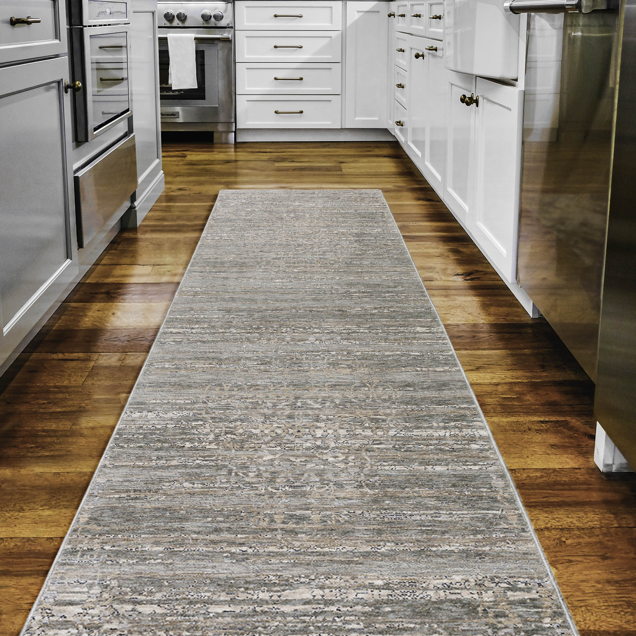 Traditional RG2 Mist Blue Rug 2'3" x 7'10" #shape_Runner