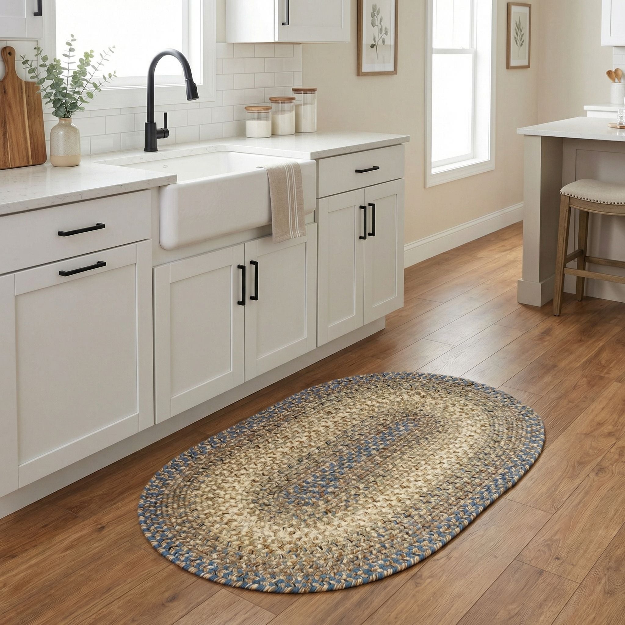 Ridgewood Blue Braided Rug