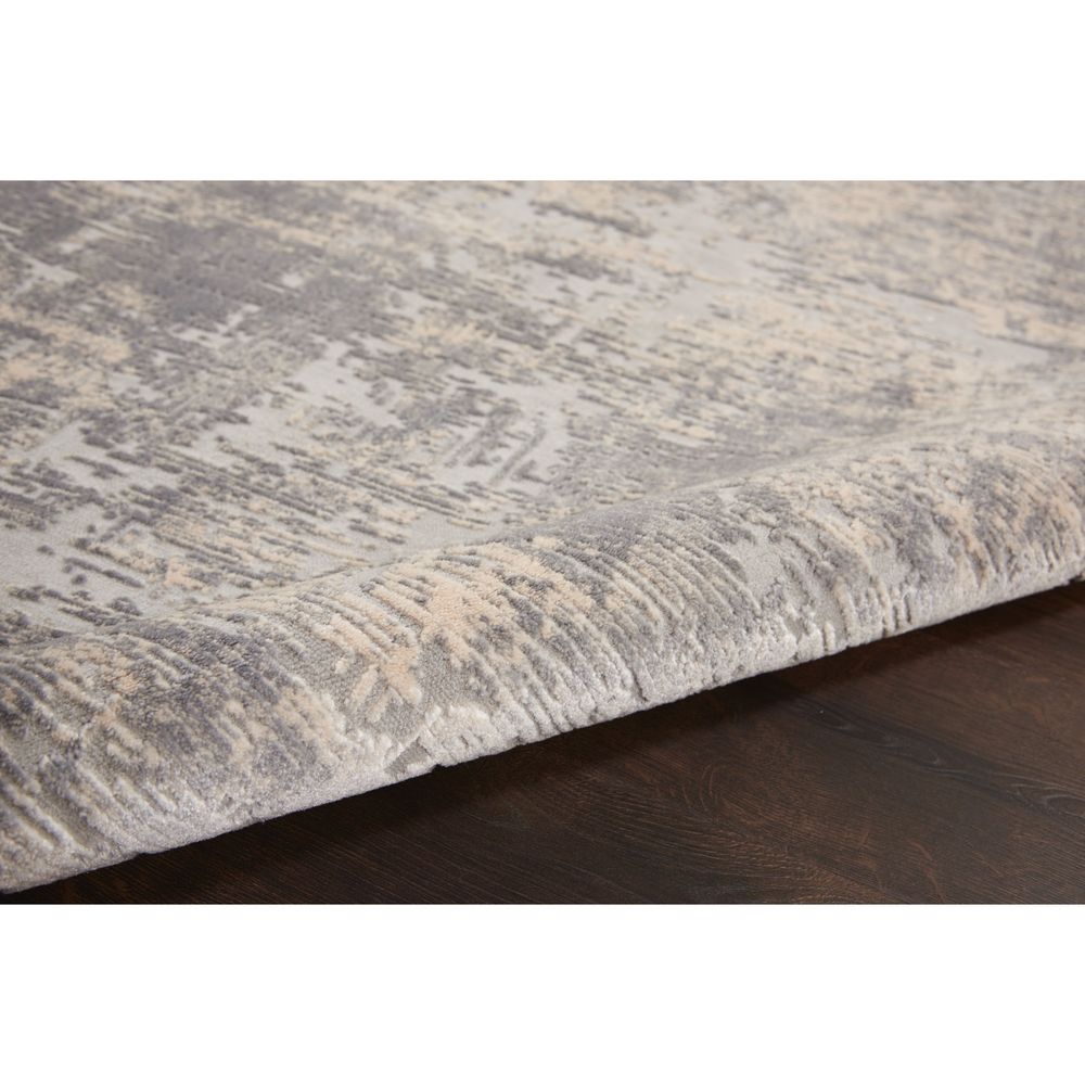 Rustic Textures RUS01 Ivory/Silver Rugs #color_ivory/silver