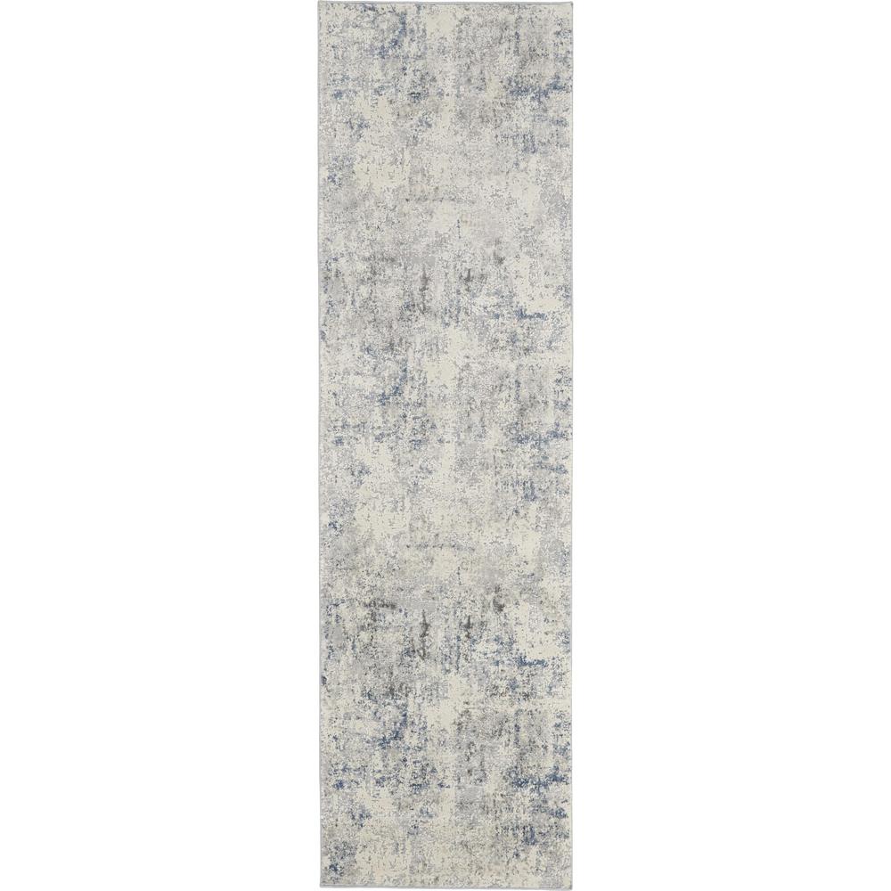 Rustic Textures RUS07 Ivory/Grey-blue Rugs #color_ivory/grey-blue