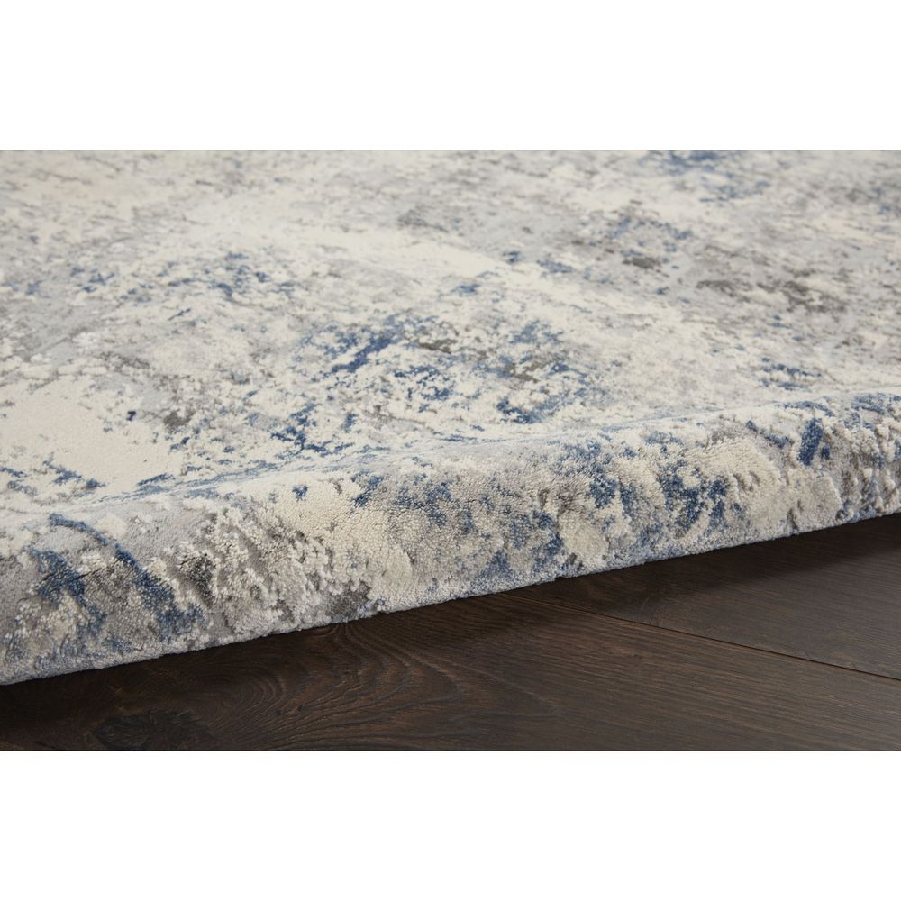 Rustic Textures RUS07 Ivory/Grey-blue Rugs #color_ivory/grey-blue