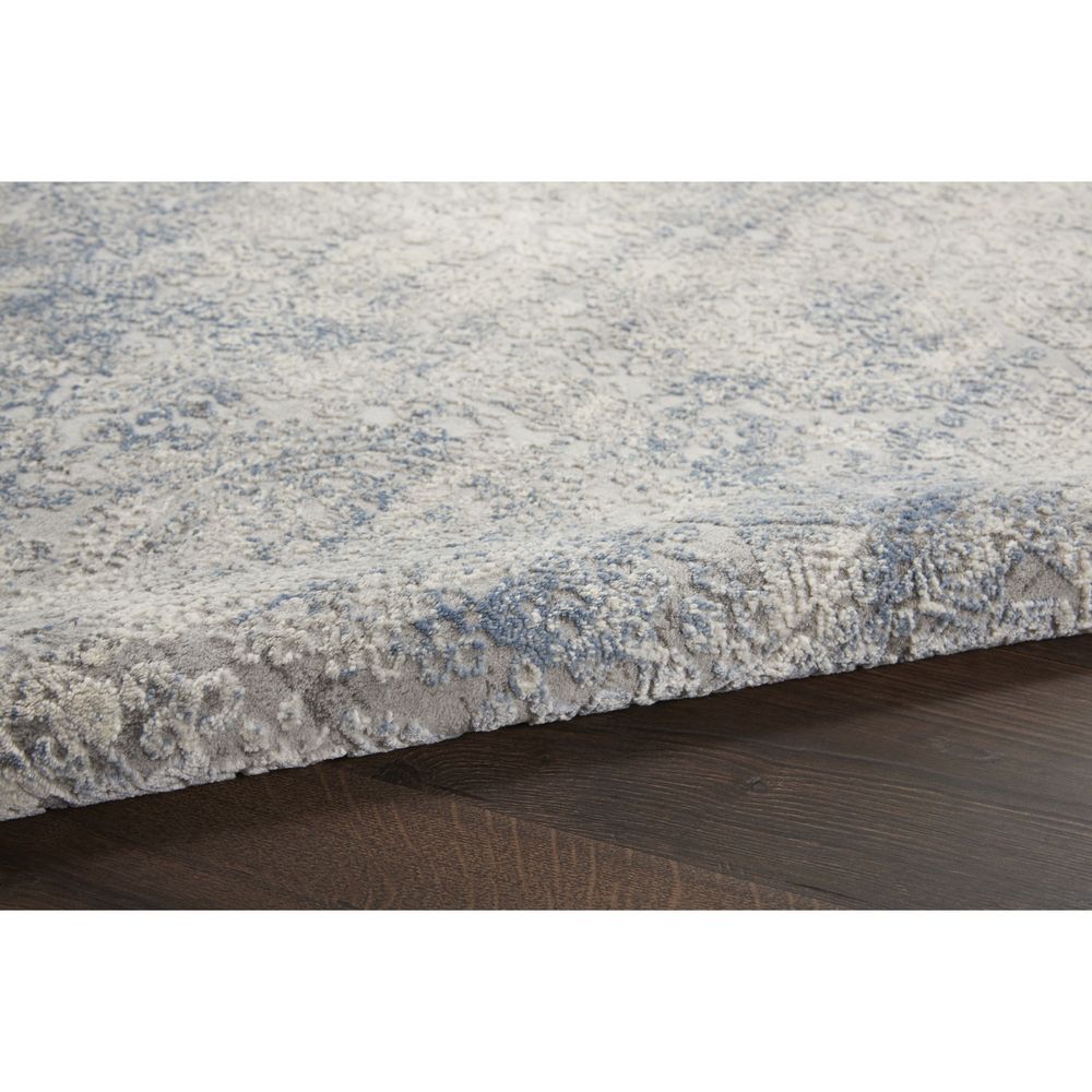 Rustic Textures RUS09 Ivory/Light Blue Rugs #color_ivory/light blue
