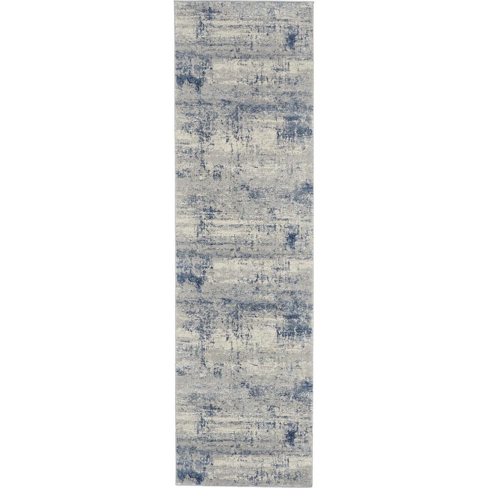 Rustic Textures RUS10 Ivory/Blue Rugs #color_ivory/blue
