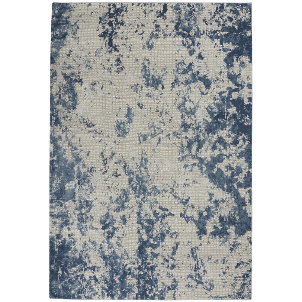 Rustic Textures RUS16 Grey/Blue Rugs #color_grey/blue