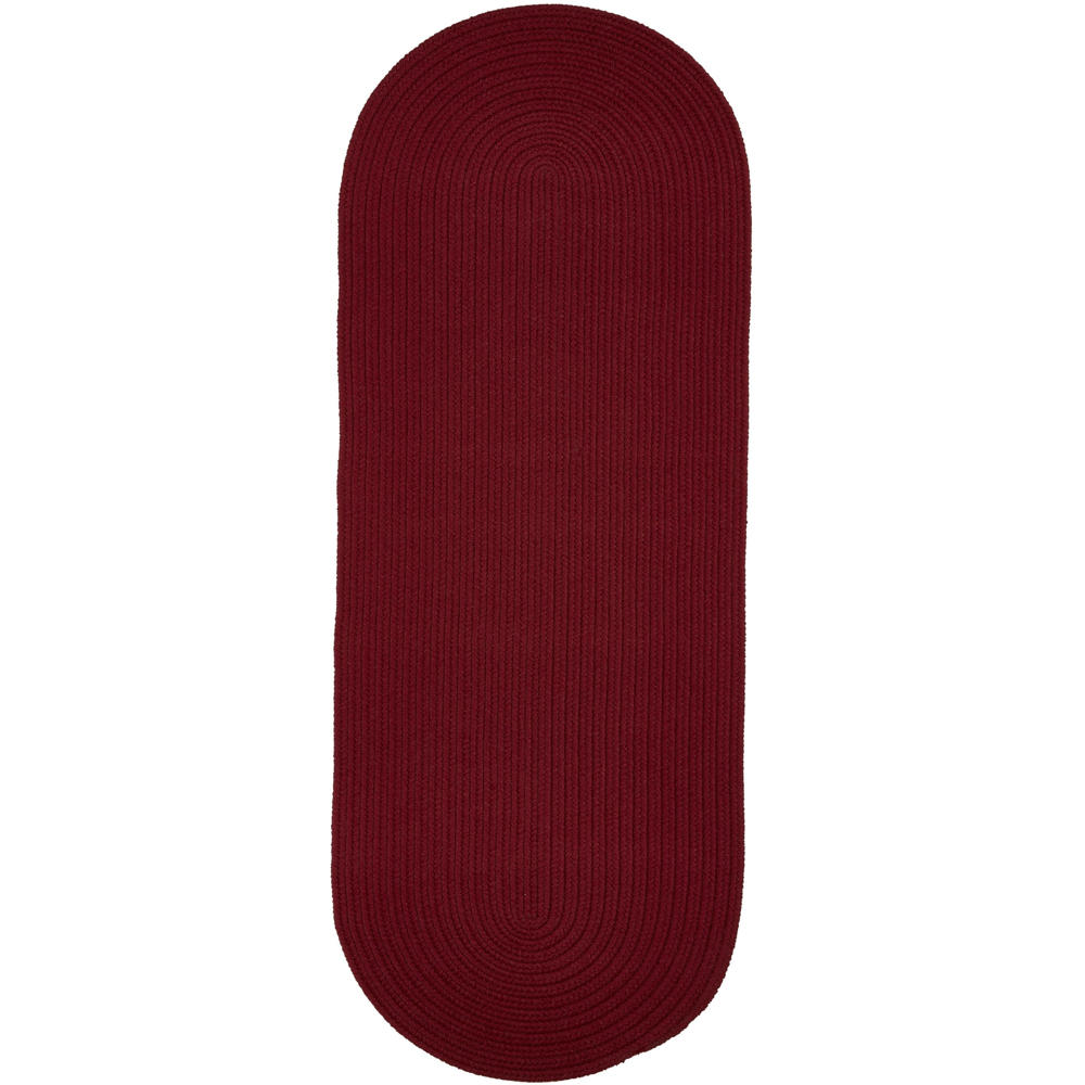 Braided S005 Colonial Red Maui Braided Rug #color_colonial red