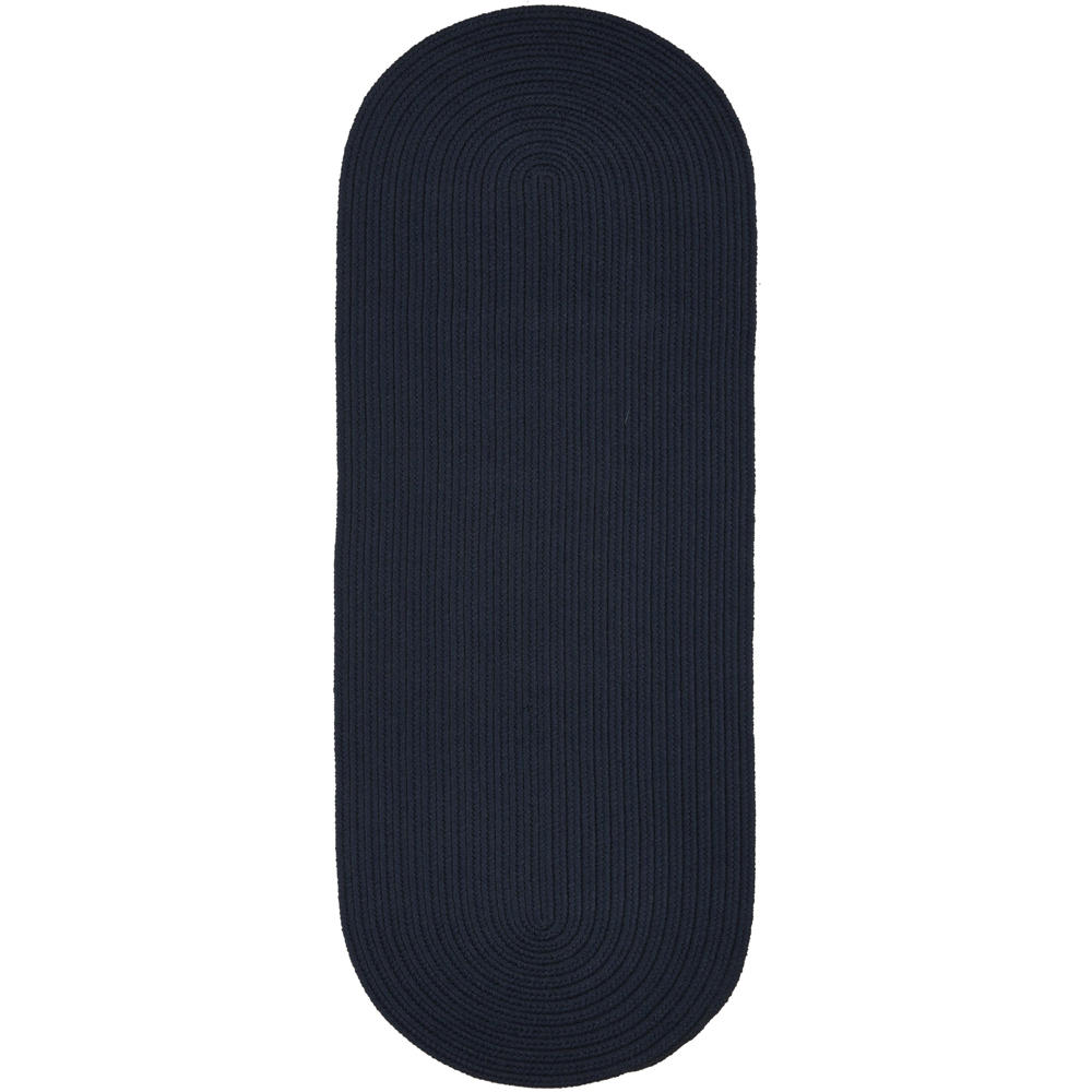 Braided S012 Navy Blue Maui Braided Rug #color_navy blue