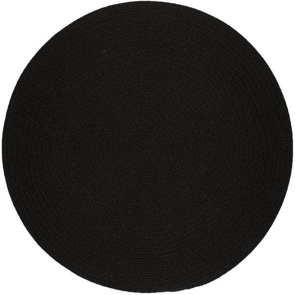 Braided S016 Black Maui Braided Rug 