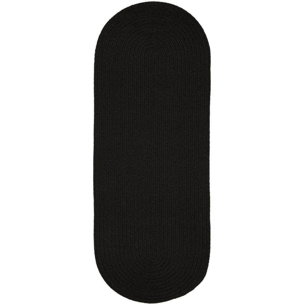 Braided S016 Black Maui Braided Rug 