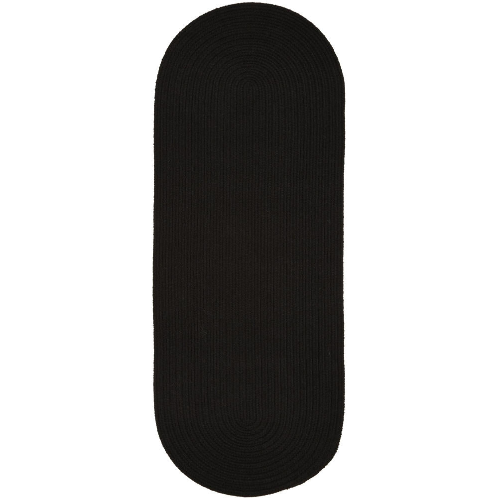 Braided S016 Black Maui Braided Rug #color_black