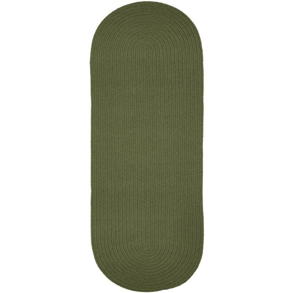 Braided S017 Olive Green Maui Braided Rug 