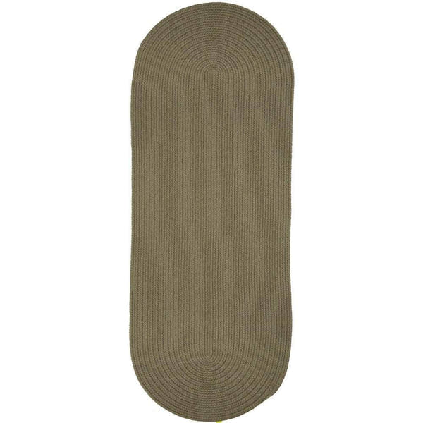 Braided S035 Moss Green Maui Braided Rug 
