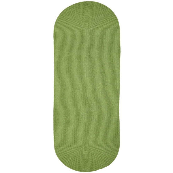 Braided S044 Key Lime Green Maui Braided Rug 