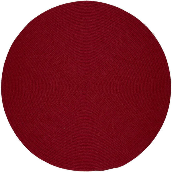 Braided S045 Brilliant Red Maui Braided Rug 