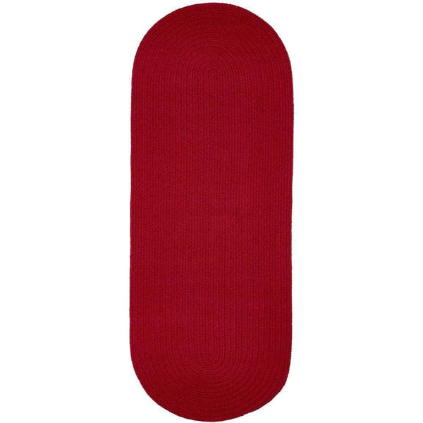 Braided S045 Brilliant Red Maui Braided Rug 