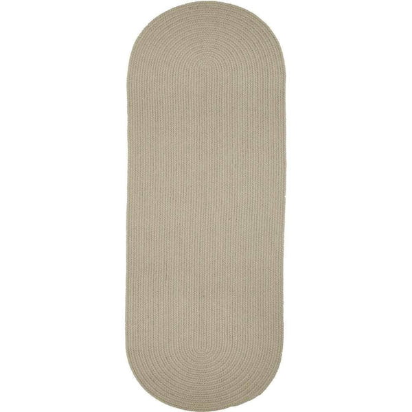 Braided S049 Pumice Ivory Maui Braided Rug 