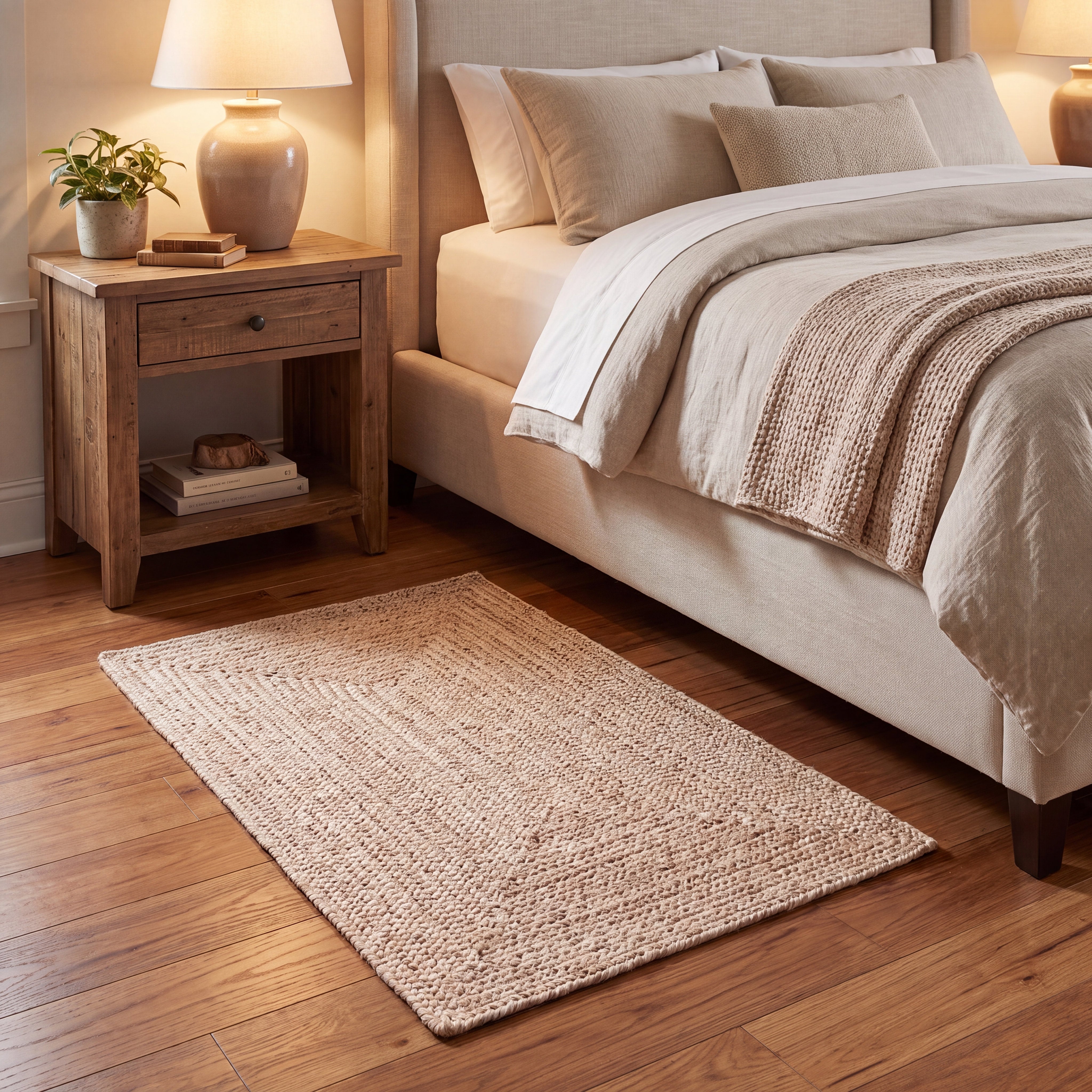 Angier Braided Indoor/Outdoor Rug - Oatmeal Beige Rectangle 2' X 3' #shape_Rectangle