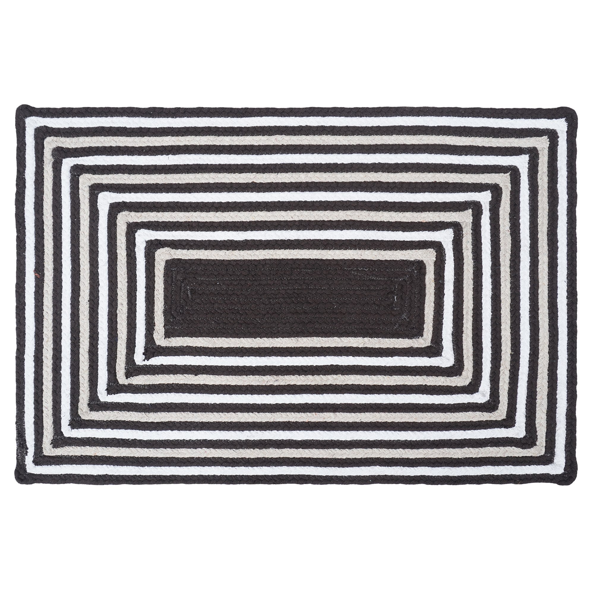 Varina Cotton Braided Rug - Brown Rectangle 5' x 7' #_shape=Rectangle