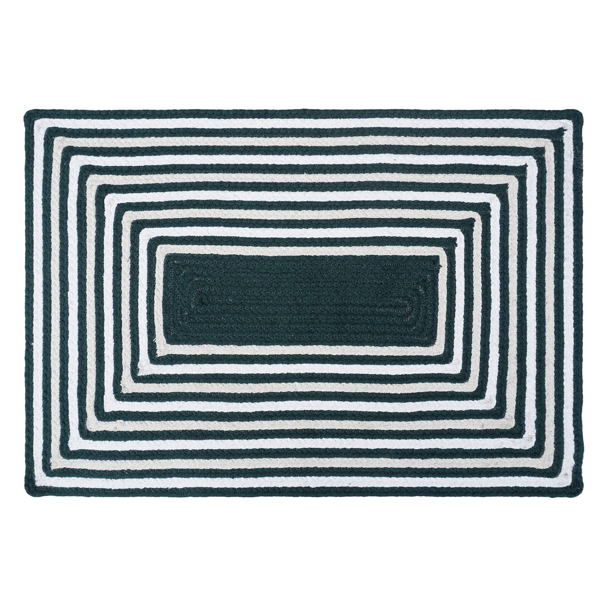 Varina Cotton Braided Rug - Green Rectangle 5' x 7' #_shape=Rectangle