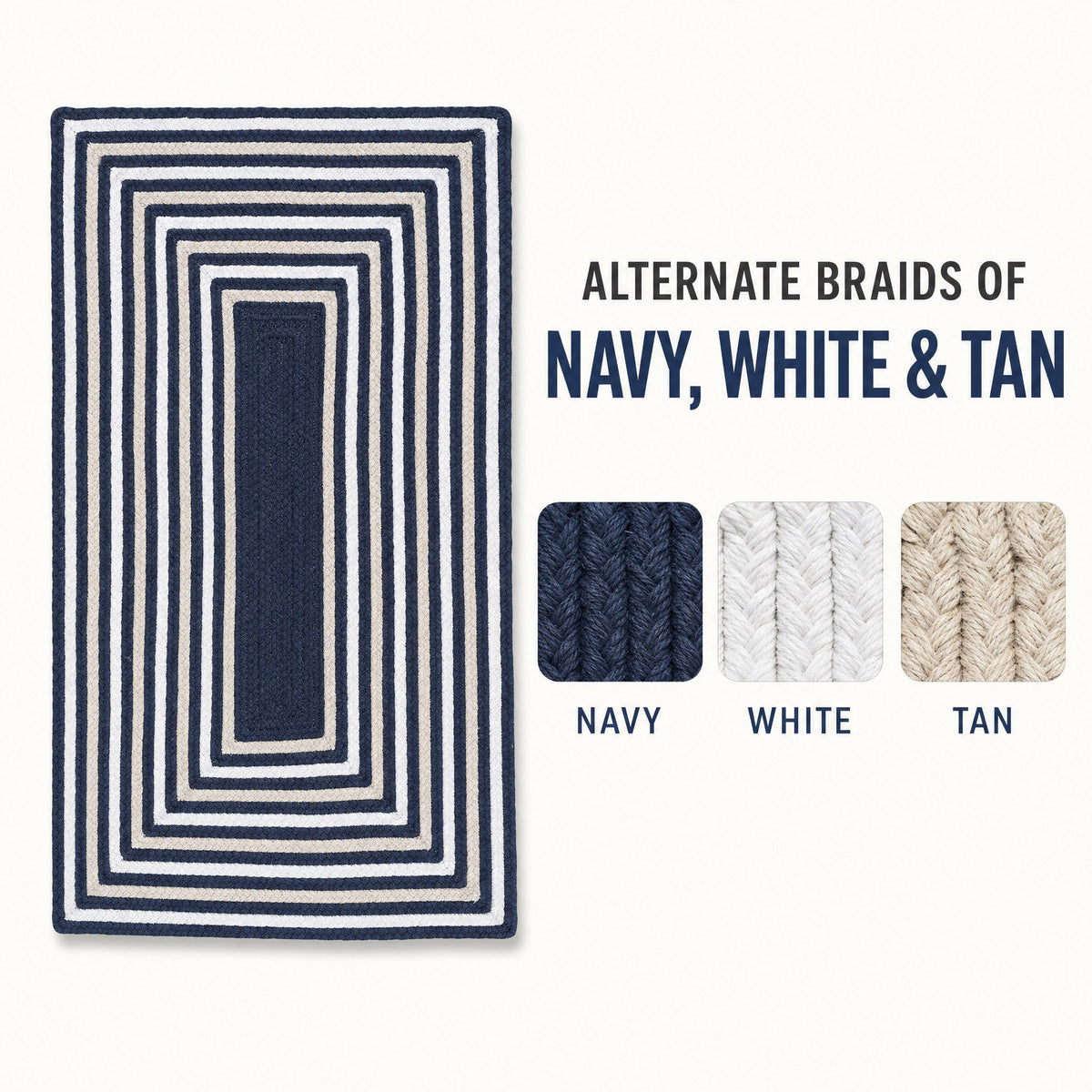 Varina Cotton Braided Rug - Navy Rectangle 5' x 7' #_shape=Rectangle