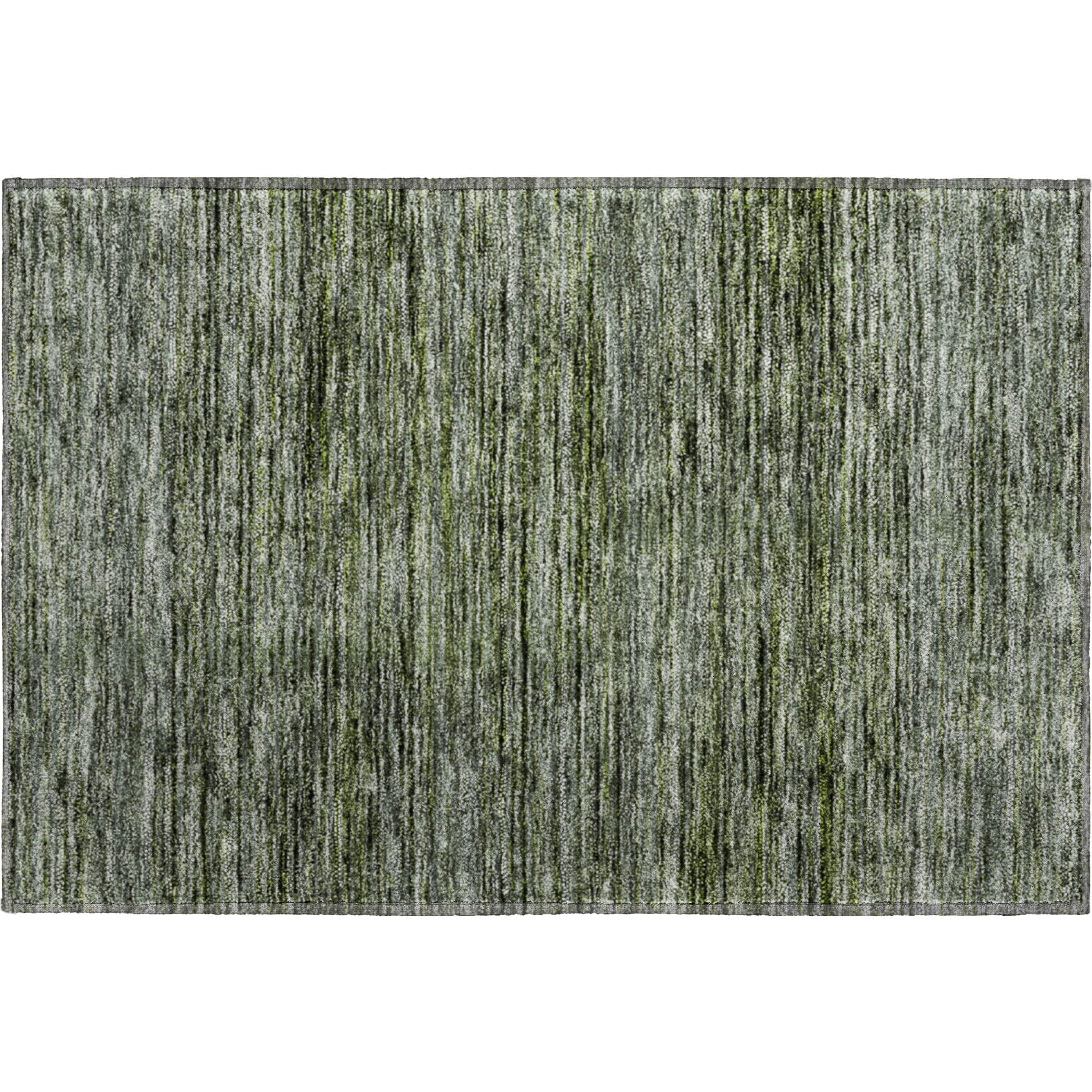 Luxury Washable Indoor/Outdoor Transitional SE1 Basil Green Rug 1'8" x 2'6" #shape_Rectangle