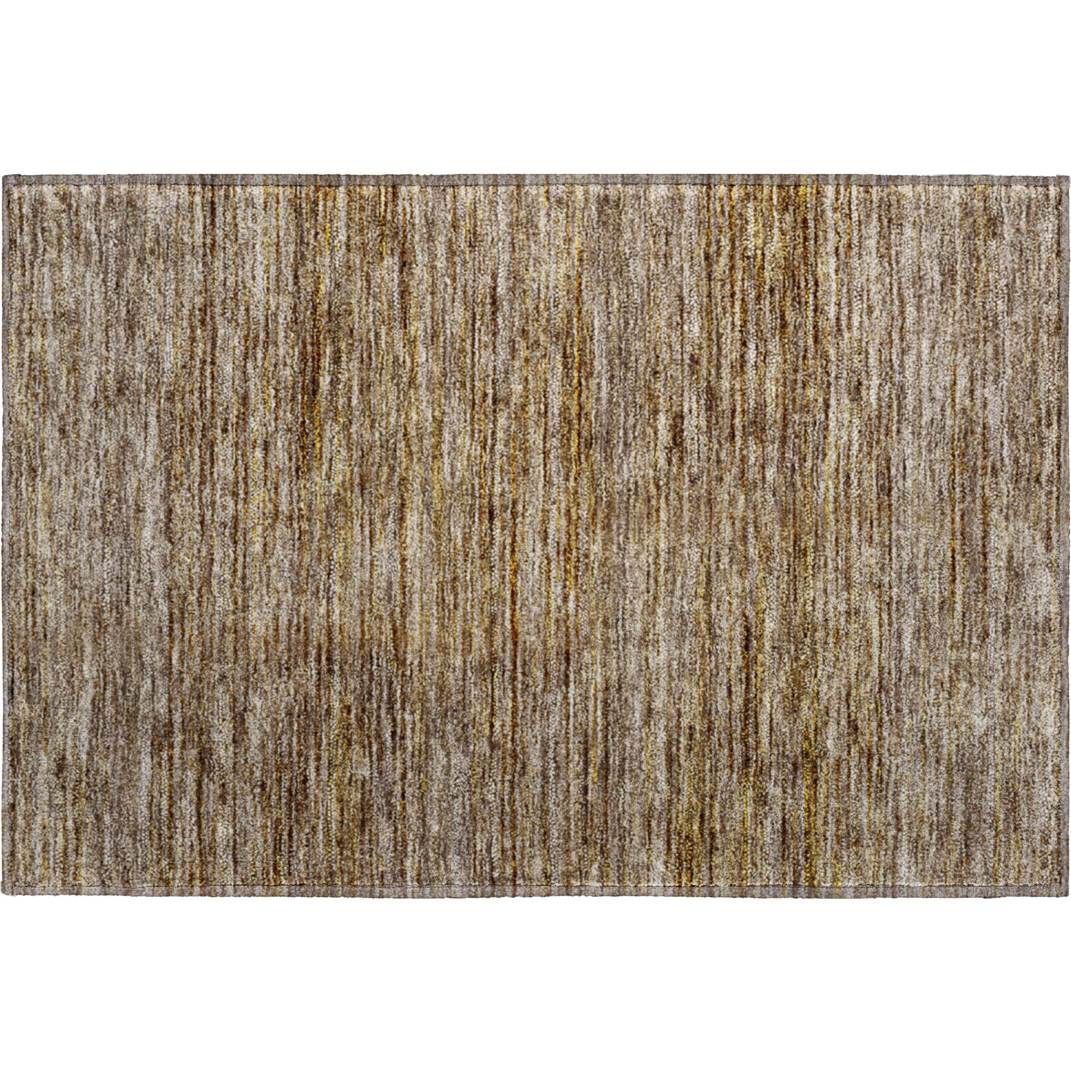 Luxury Washable Indoor/Outdoor Transitional SE1 Brown Rug 1'8" x 2'6" #shape_Rectangle