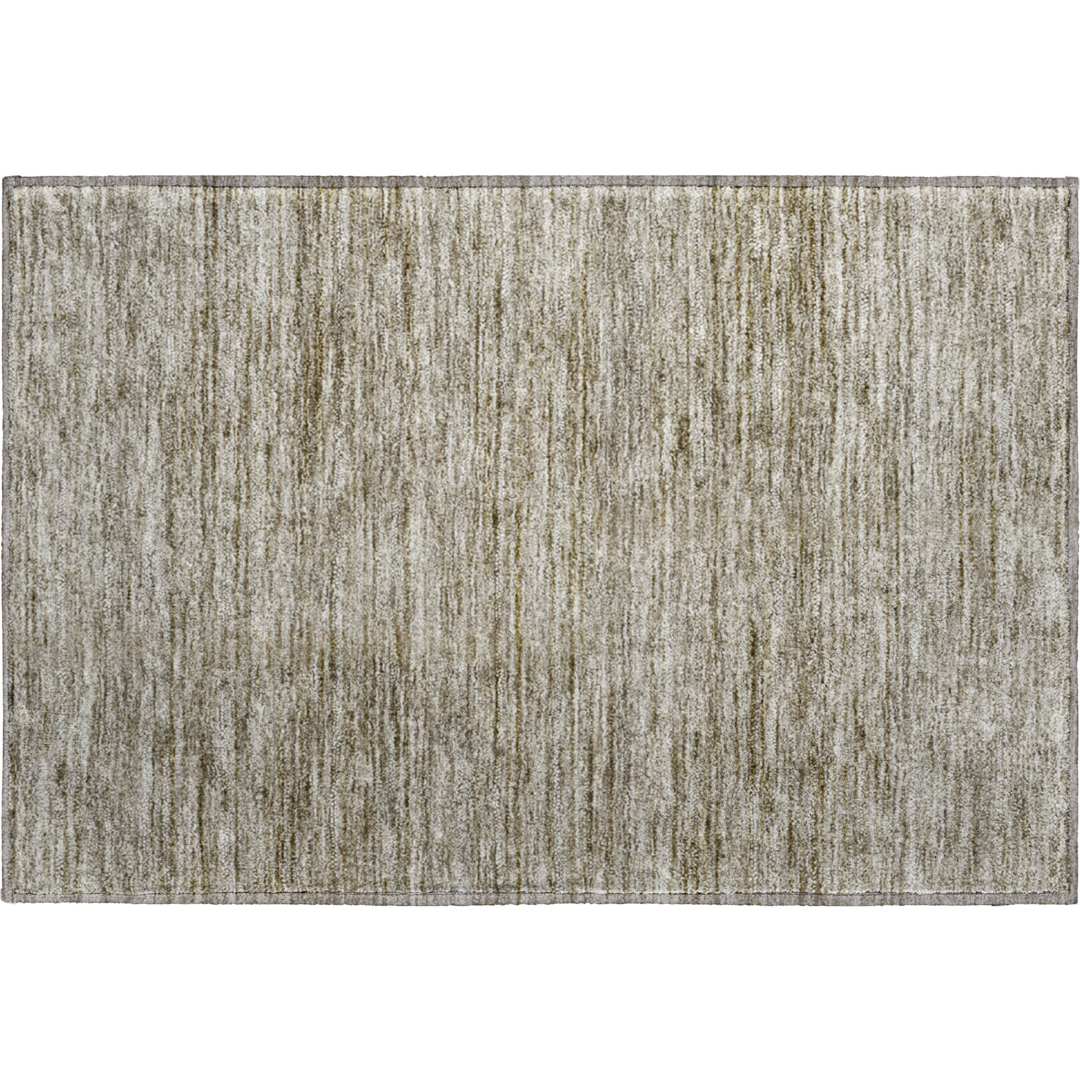 Luxury Washable Indoor/Outdoor Transitional SE1 Flax Ivory Rug 1'8" x 2'6" #shape_Rectangle