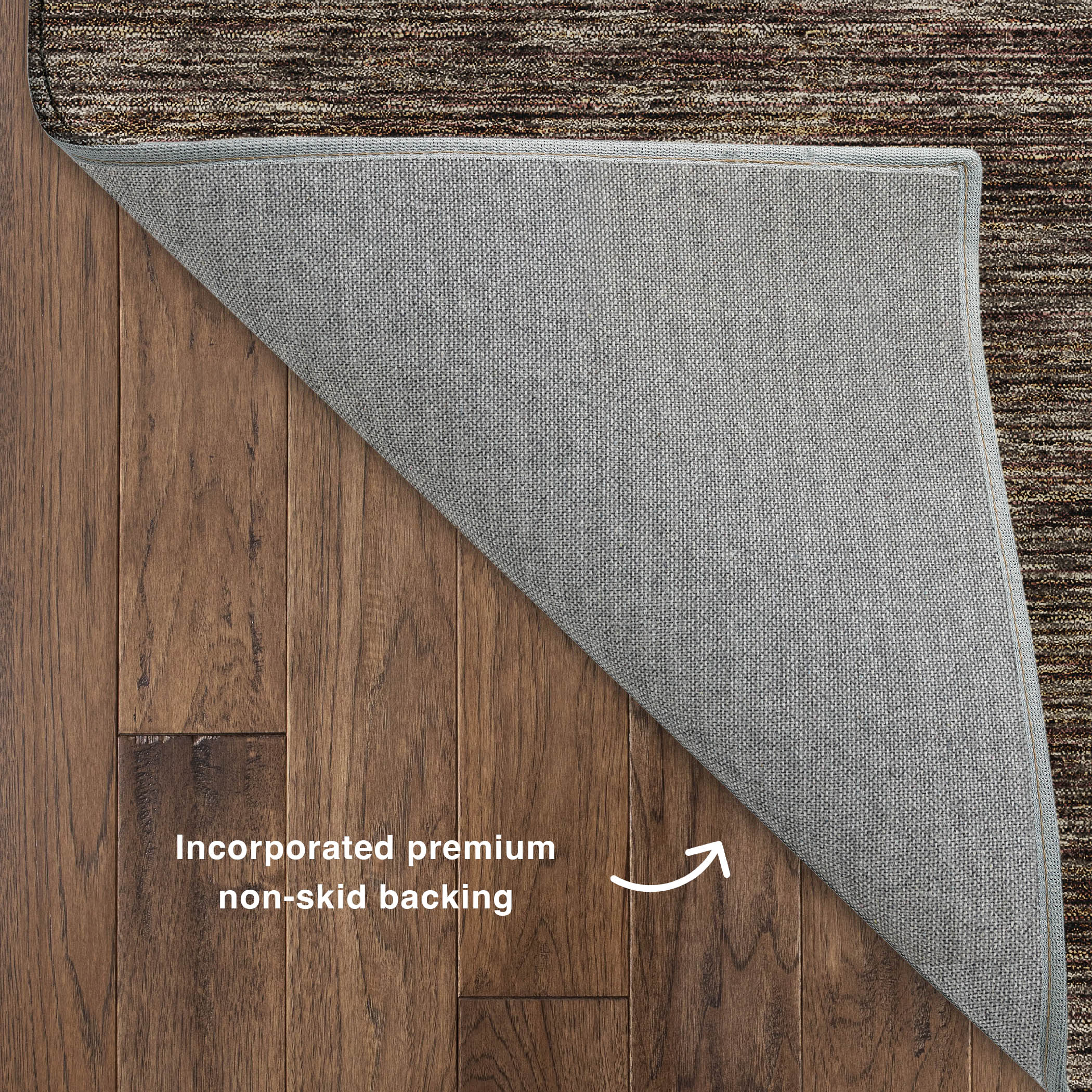 Luxury Washable Indoor/Outdoor Transitional SE1 Fudge Brown Rug 1'8" x 2'6" #shape_Rectangle