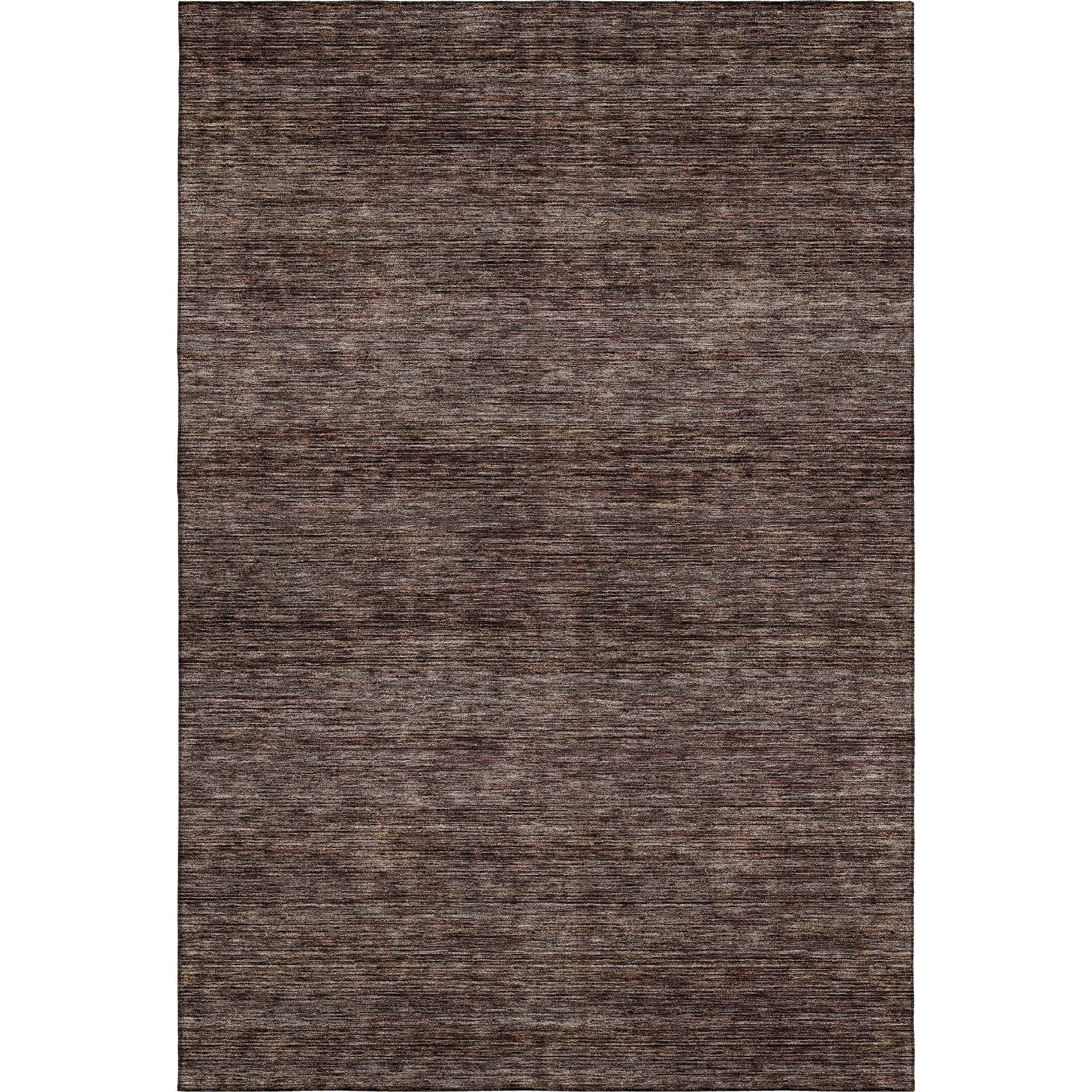 Luxury Washable Indoor/Outdoor Transitional SE1 Fudge Brown Rug 2'6" x 3'10" #shape_Rectangle