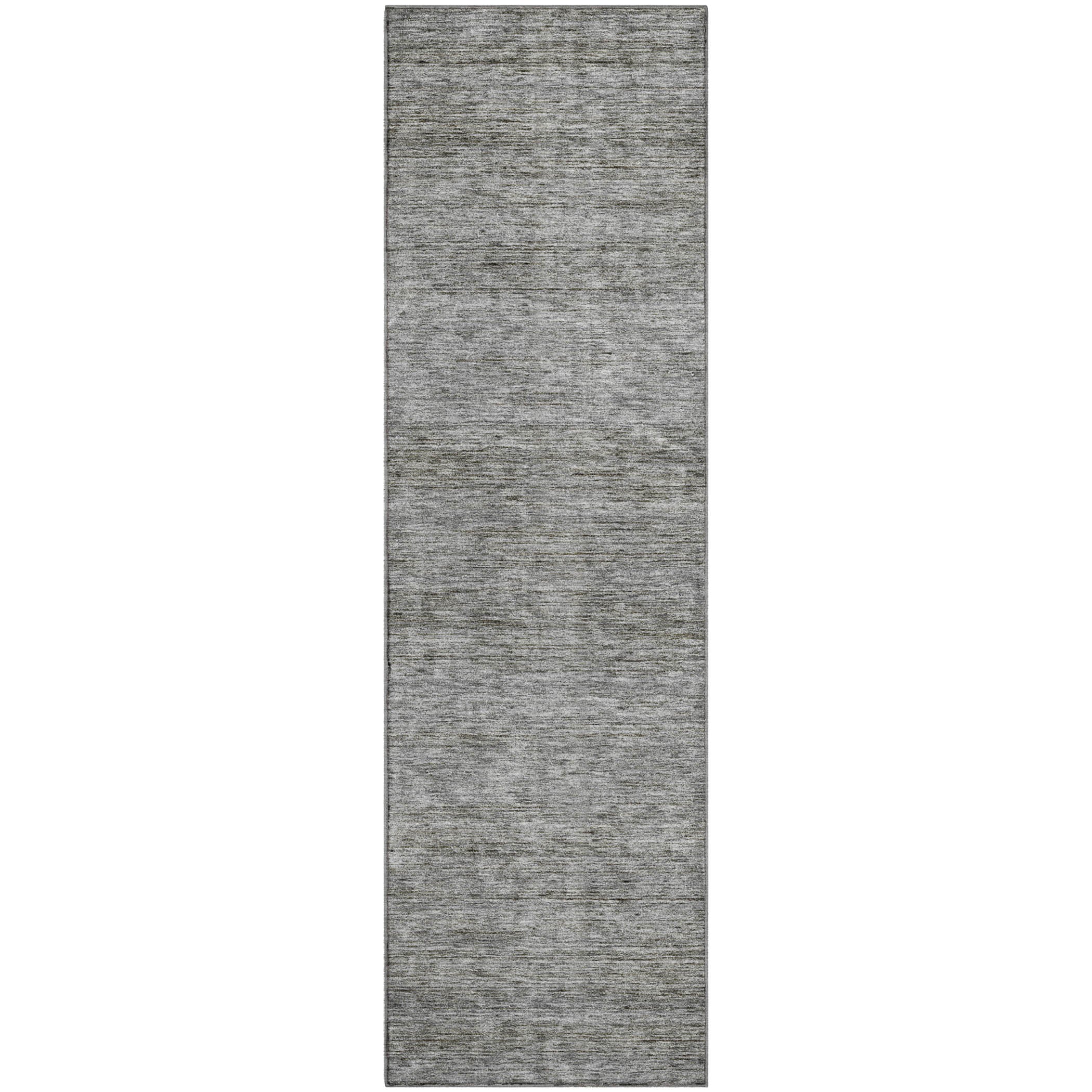 Luxury Washable Indoor/Outdoor Transitional SE1 Gray Rug 2'3" x 7'6" #shape_Runner