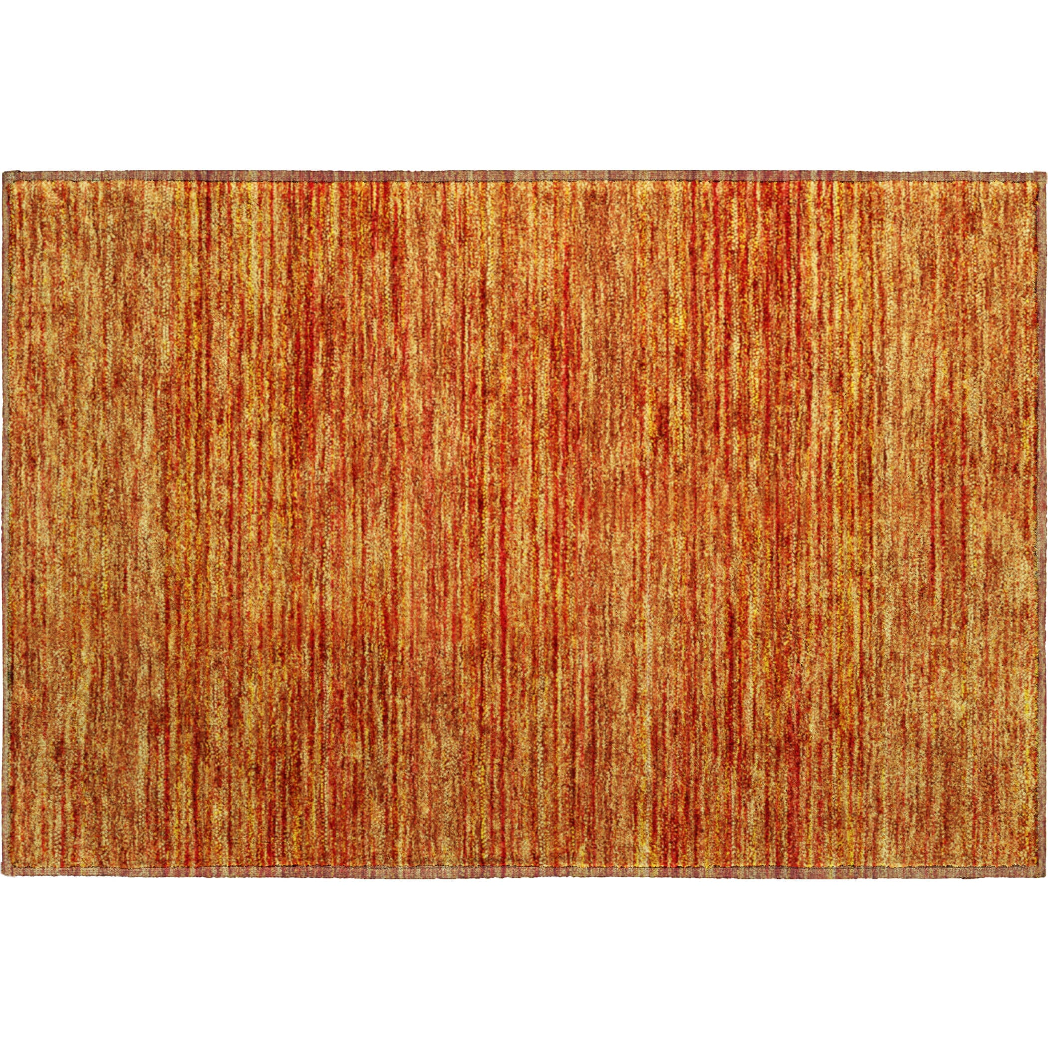 Luxury Washable Indoor/Outdoor Transitional SE1 Orange Rug 1'8" x 2'6" #shape_Rectangle