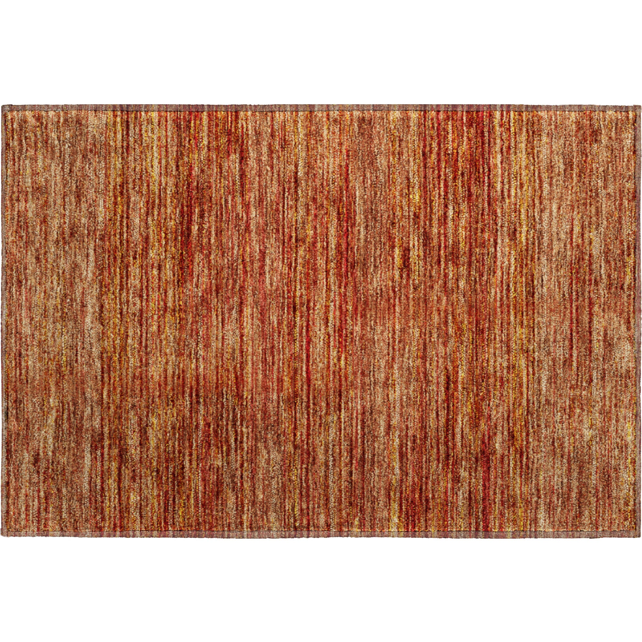 Luxury Washable Indoor/Outdoor Transitional SE1 Paprika Orange Rug 1'8" x 2'6" #shape_Rectangle