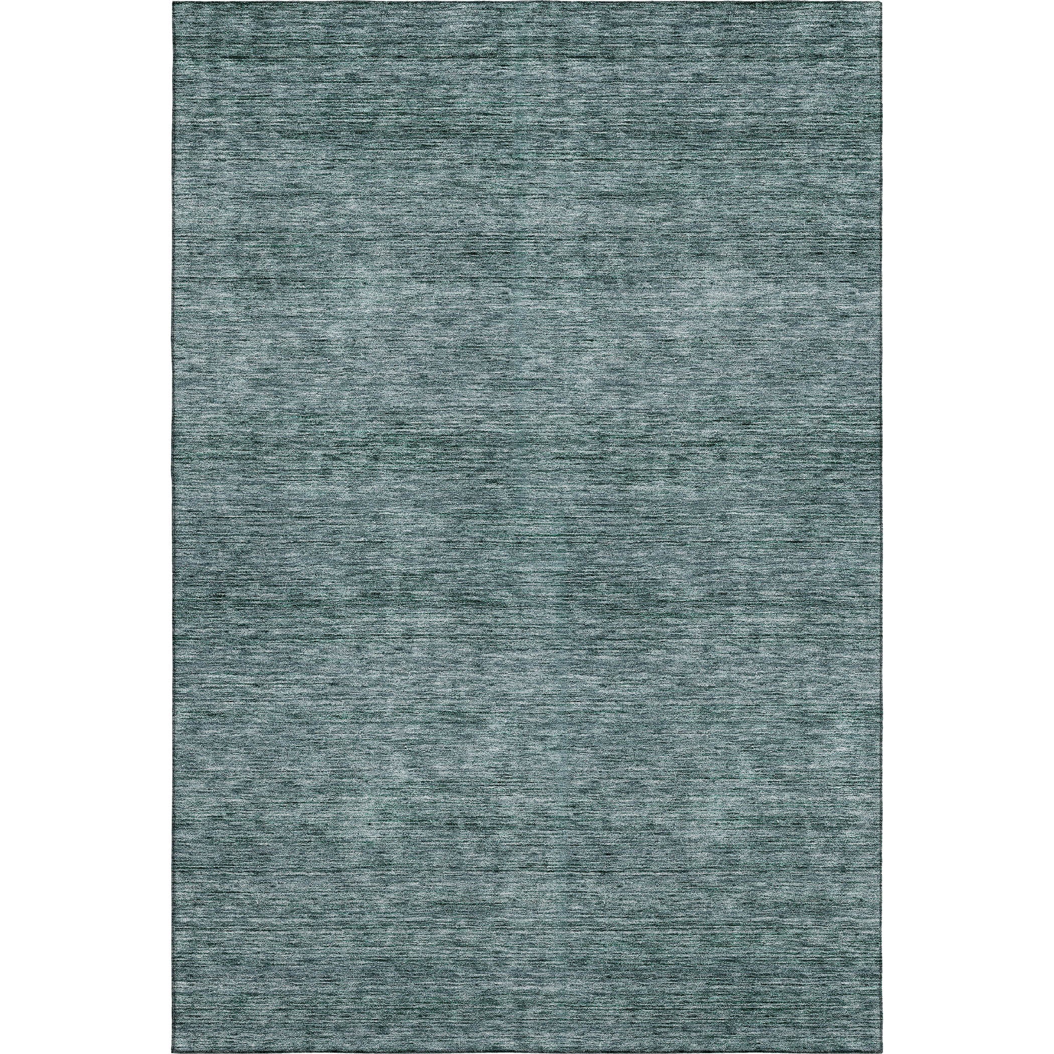 Luxury Washable Indoor/Outdoor Transitional SE1 Teal Rug 2'6" x 3'10" #shape_Rectangle