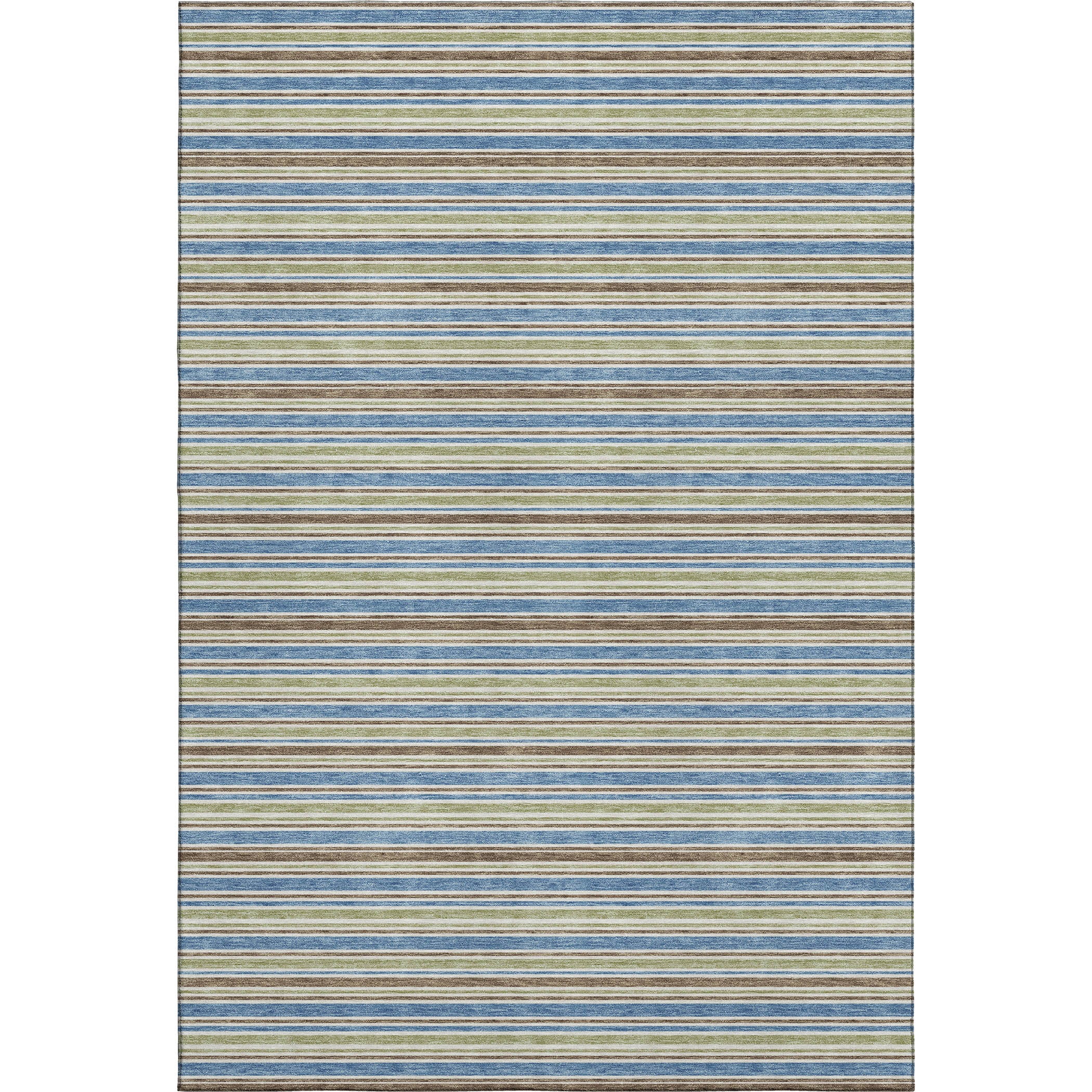 Luxury Washable Indoor/Outdoor Transitional SE2 Blue Rug 2'6" x 3'10" #shape_Rectangle