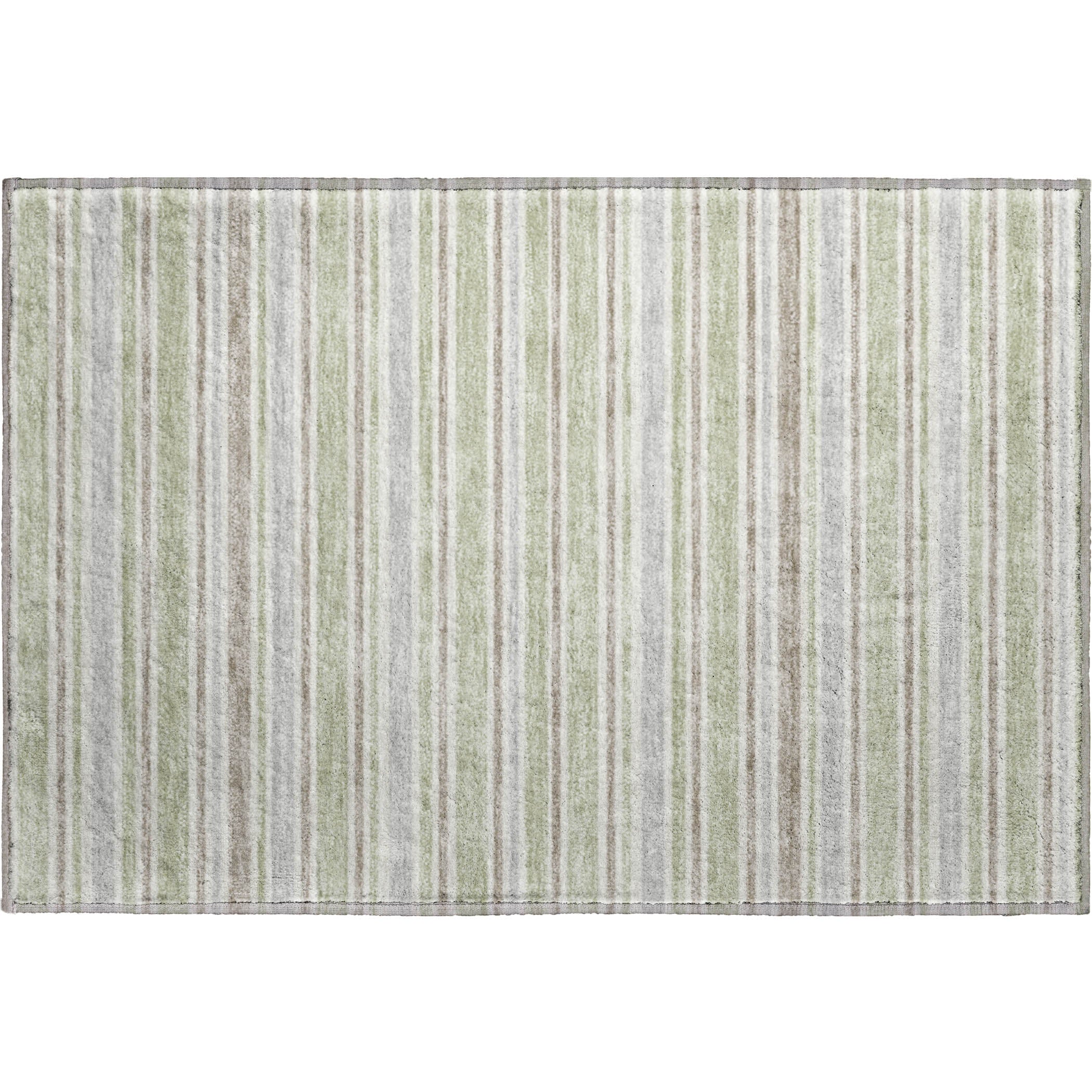 Luxury Washable Indoor/Outdoor Transitional SE2 Celery Green Rug 1'8" x 2'6" #shape_Rectangle