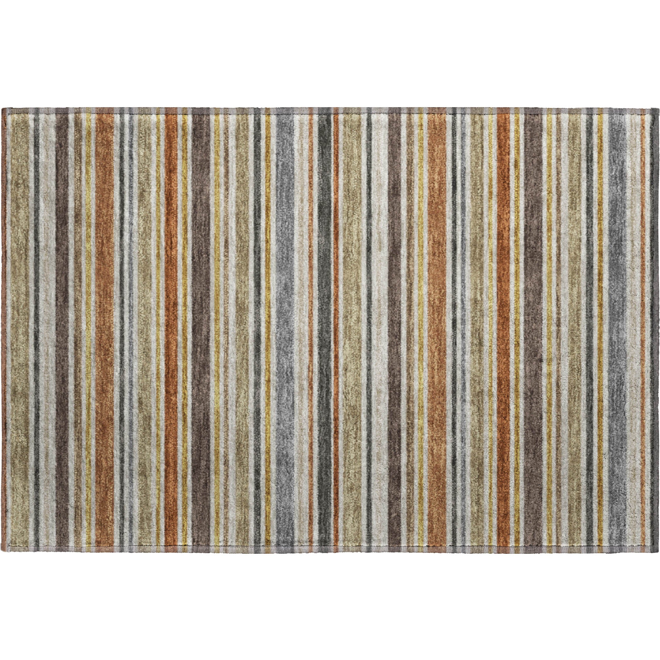 Luxury Washable Indoor/Outdoor Transitional SE2 Earth Multi Rug 1'8" x 2'6" #shape_Rectangle