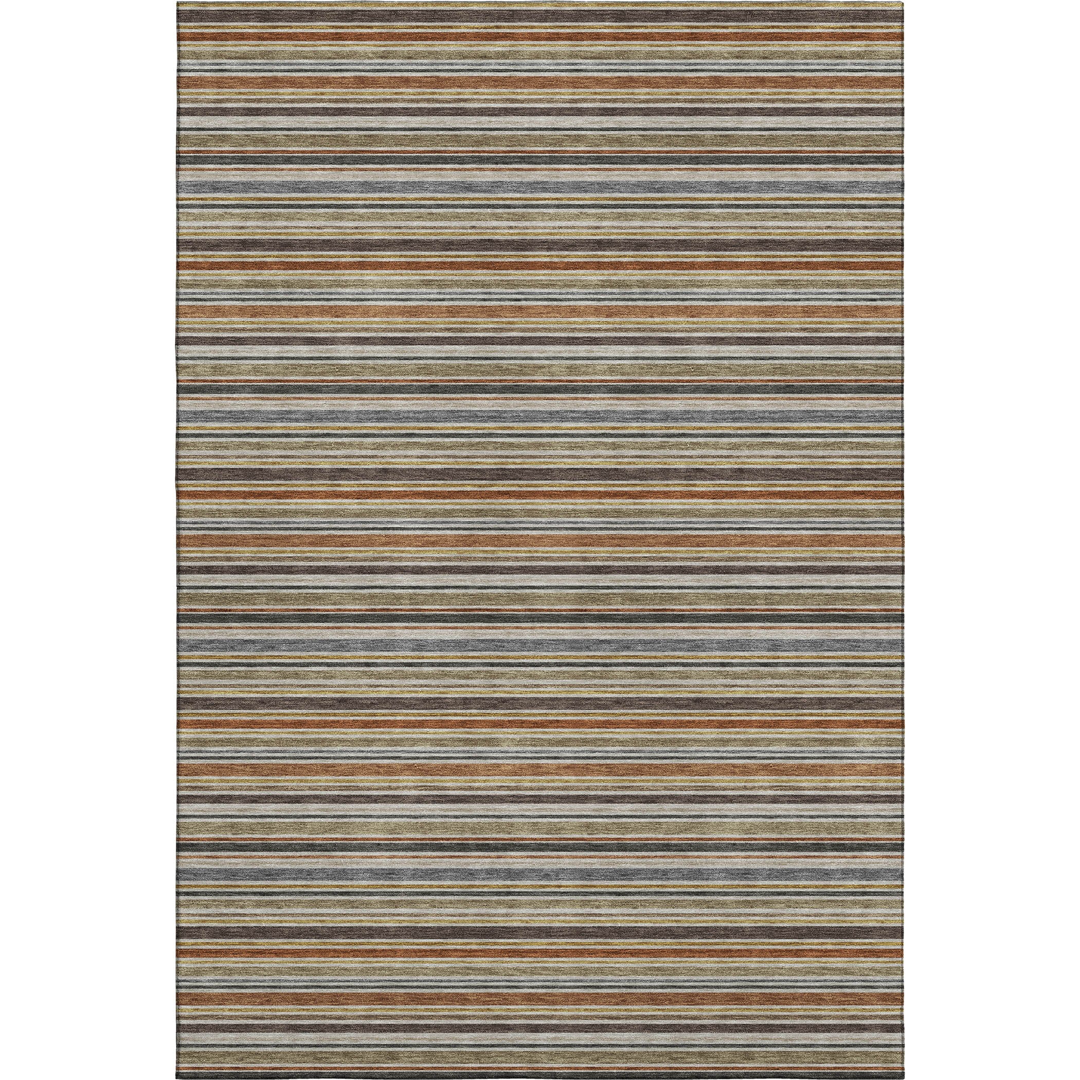 Luxury Washable Indoor/Outdoor Transitional SE2 Earth Multi Rug 2'6" x 3'10" #shape_Rectangle