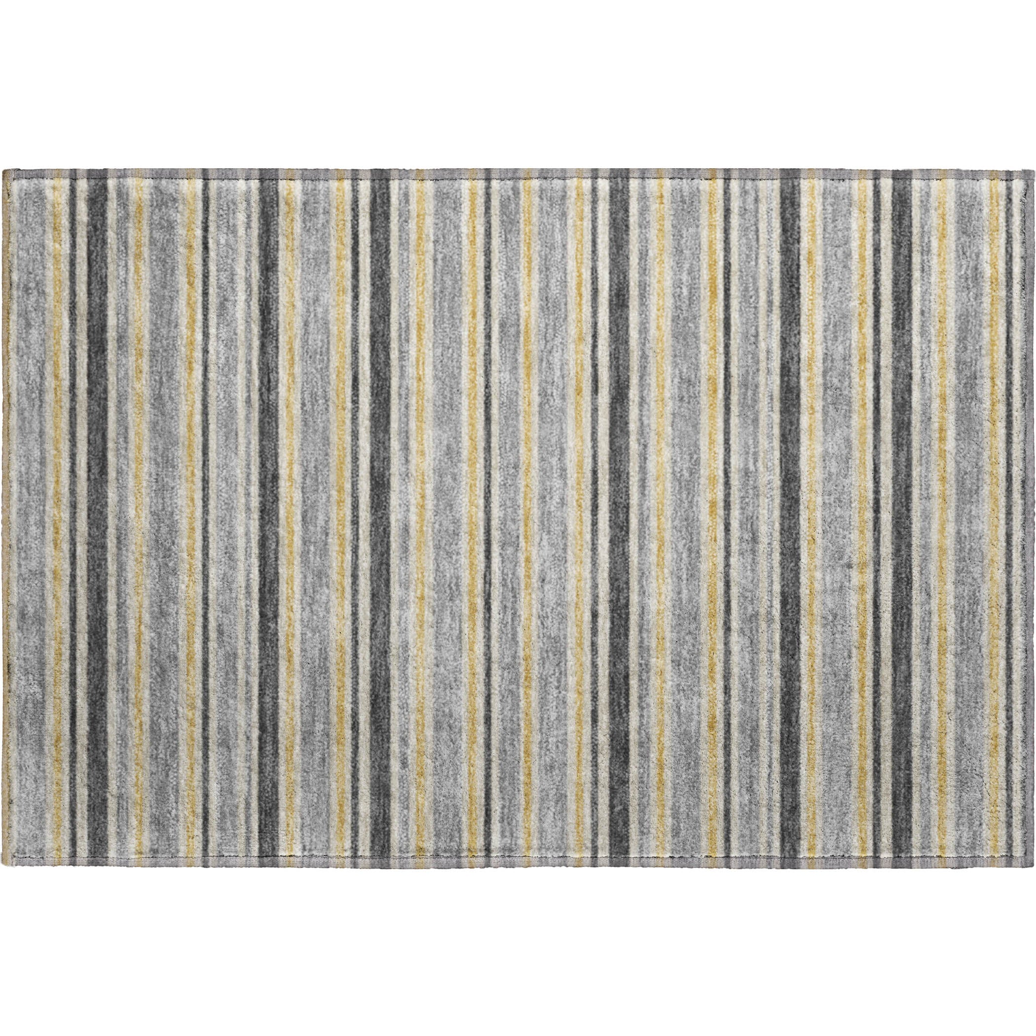 Luxury Washable Indoor/Outdoor Transitional SE2 Granite Gray Rug 1'8" x 2'6" #shape_Rectangle