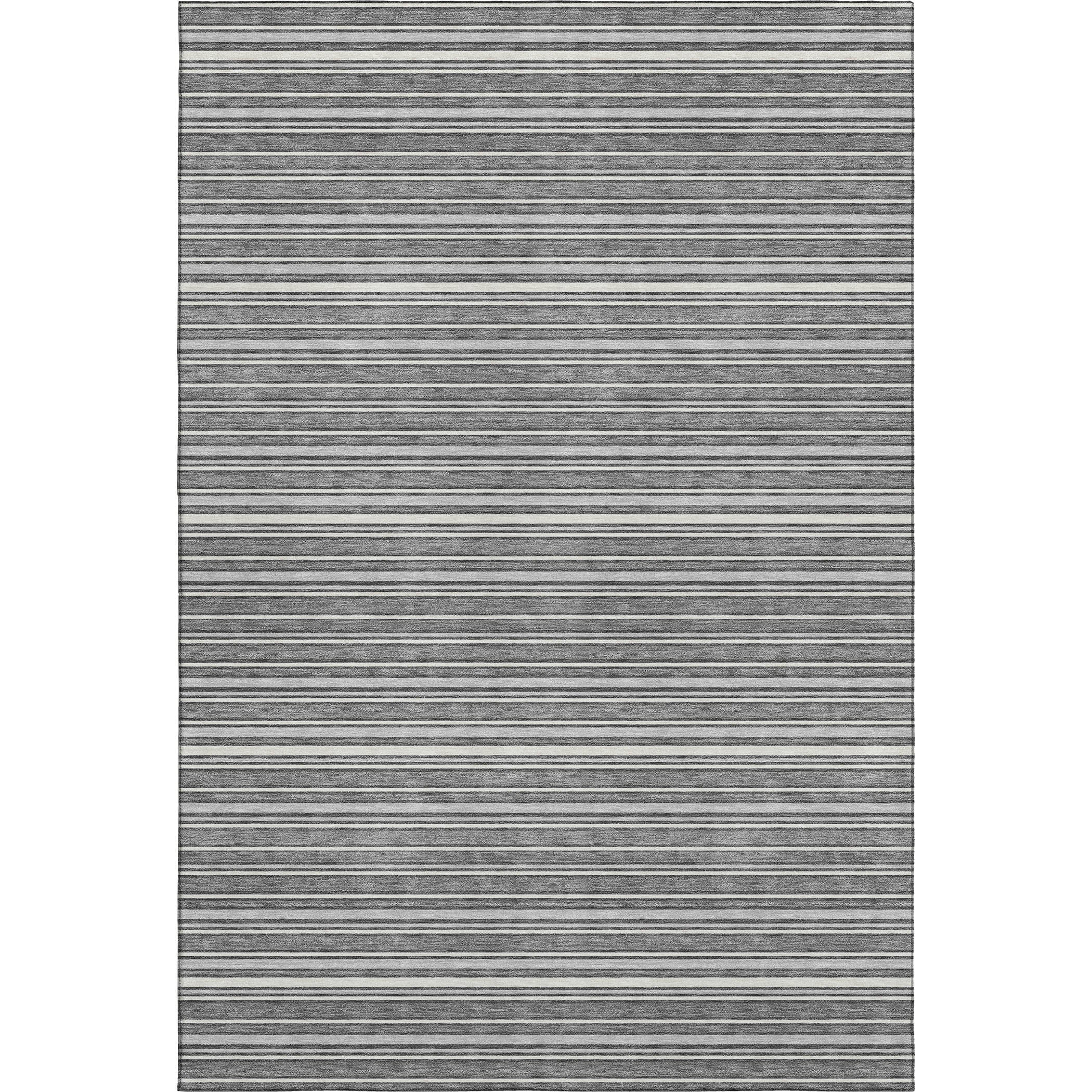 Luxury Washable Indoor/Outdoor Transitional SE2 Gray Rug 2'6" x 3'10" #shape_Rectangle