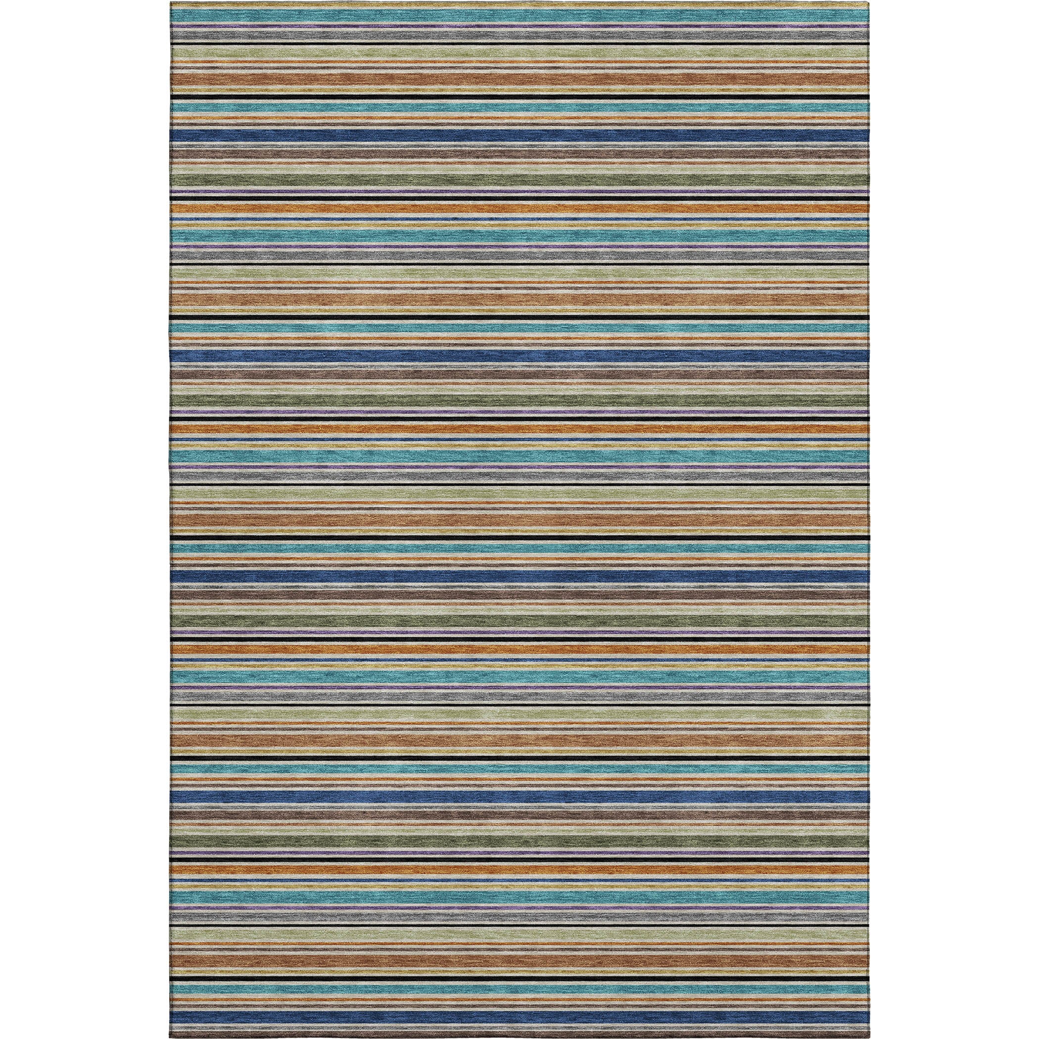 Luxury Washable Indoor/Outdoor Transitional SE2 Jewel Multi Rug 2'6" x 3'10" #shape_Rectangle