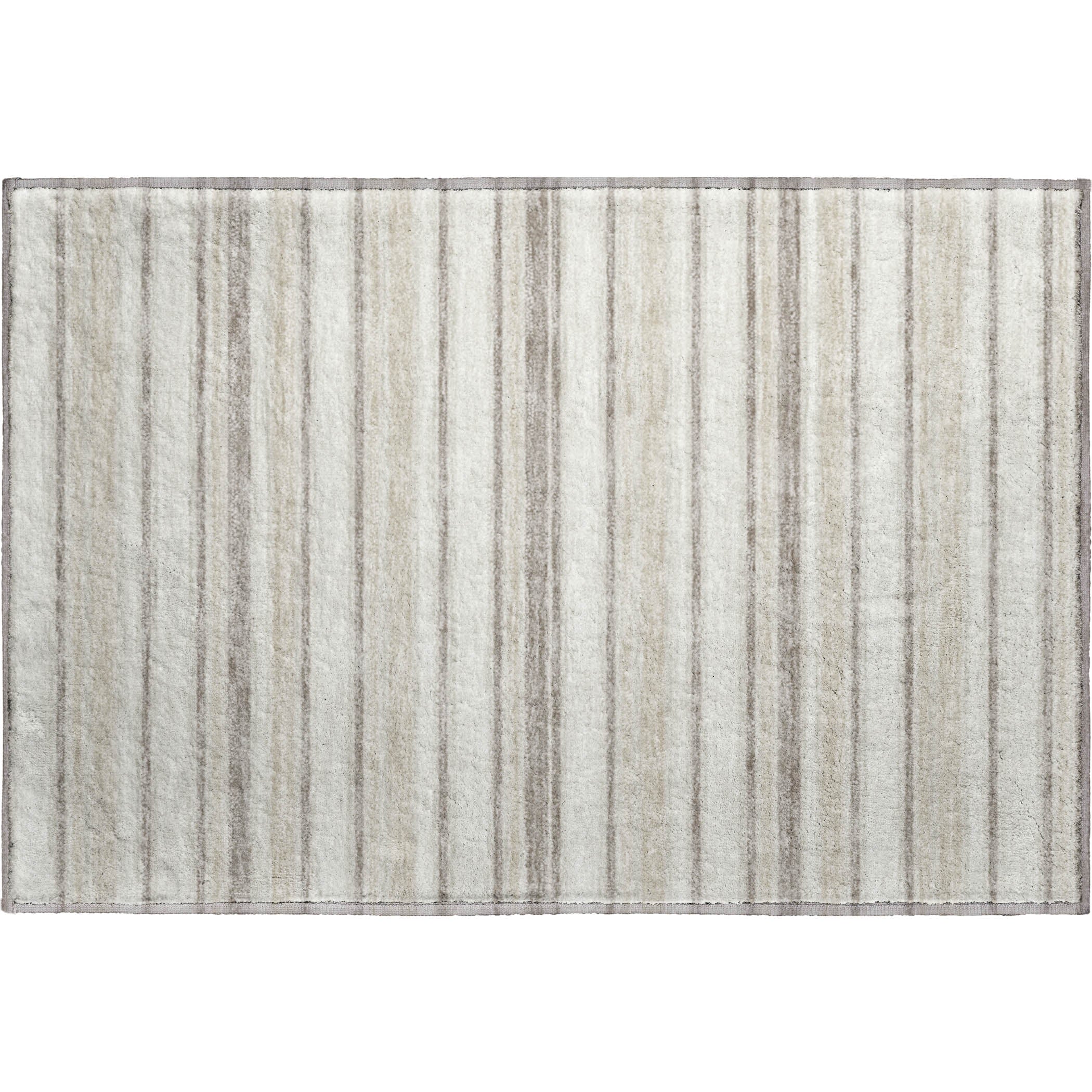 Luxury Washable Indoor/Outdoor Transitional SE2 Linen Ivory Rug 1'8" x 2'6" #shape_Rectangle