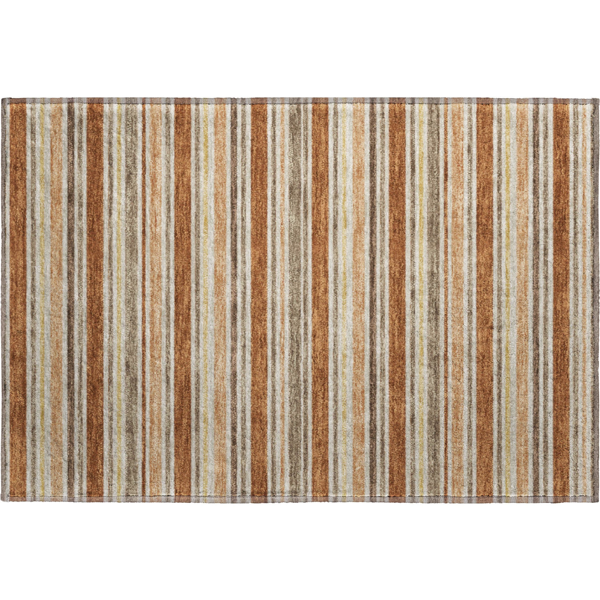 Luxury Washable Indoor/Outdoor Transitional SE2 Paprika Orange Rug 1'8" x 2'6" #shape_Rectangle