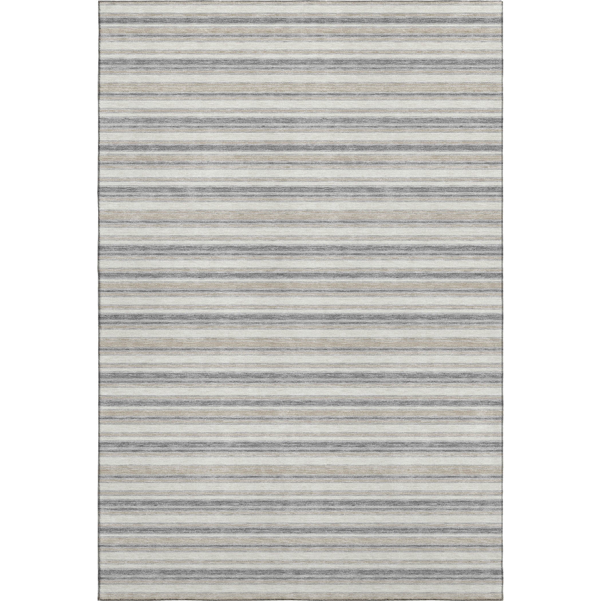 Luxury Washable Indoor/Outdoor Transitional SE2 Silver Gray Rug 2'6" x 3'10" #shape_Rectangle