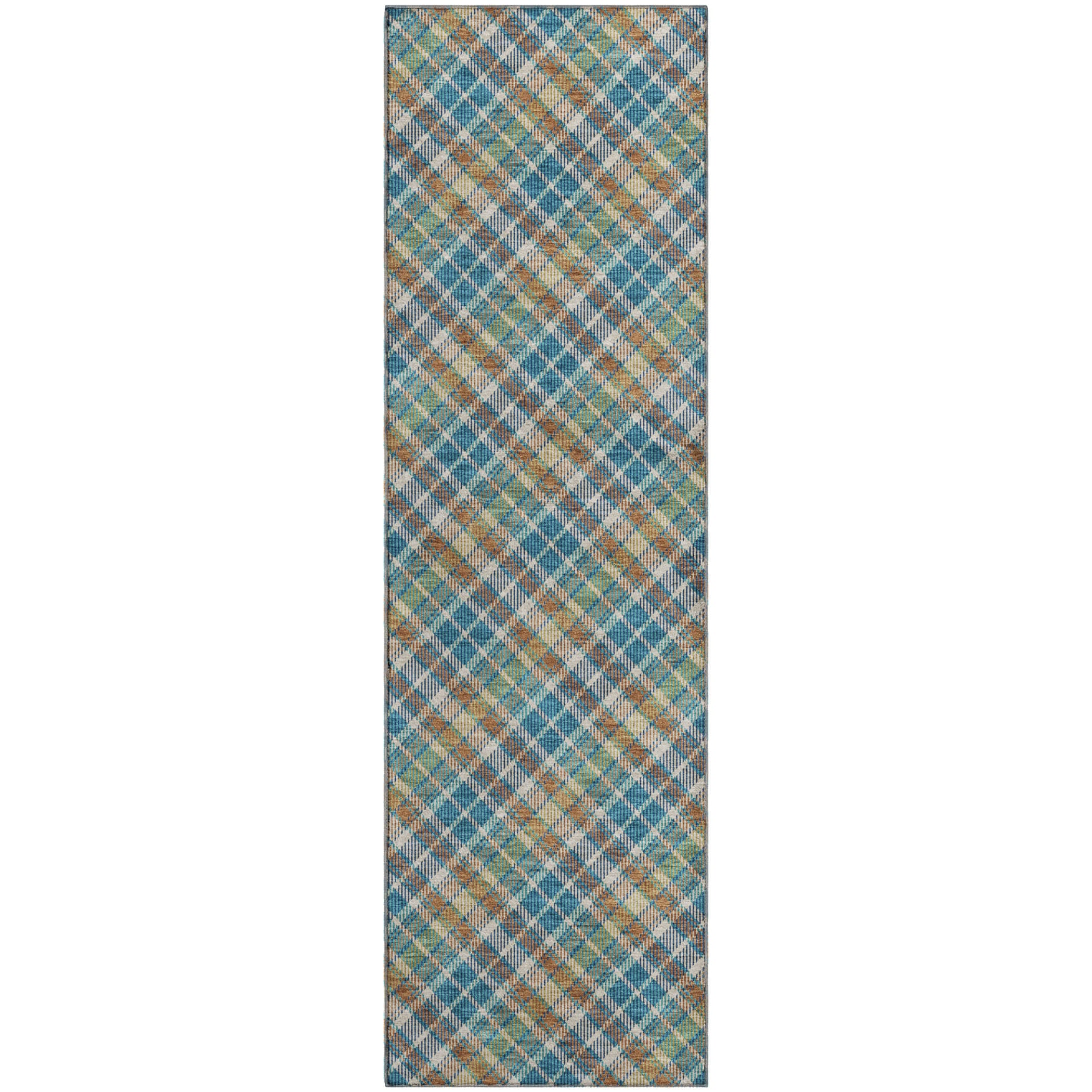 Luxury Washable Indoor/Outdoor Transitional SE3 Jewel Multi Rug 2'3" x 7'6" #shape_Runner