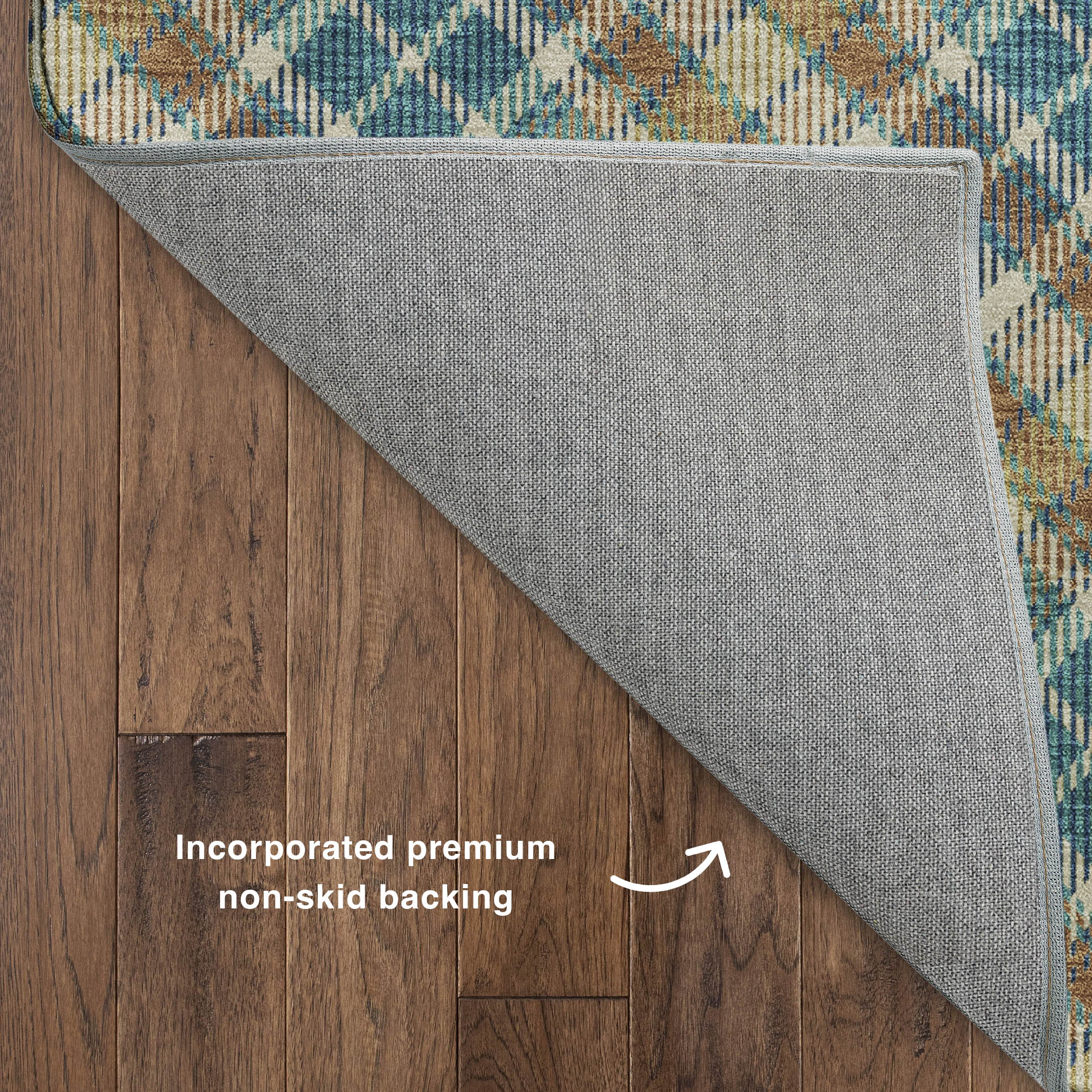 Luxury Washable Indoor/Outdoor Transitional SE3 Jewel Multi Rug 1'8" x 2'6" #shape_Rectangle