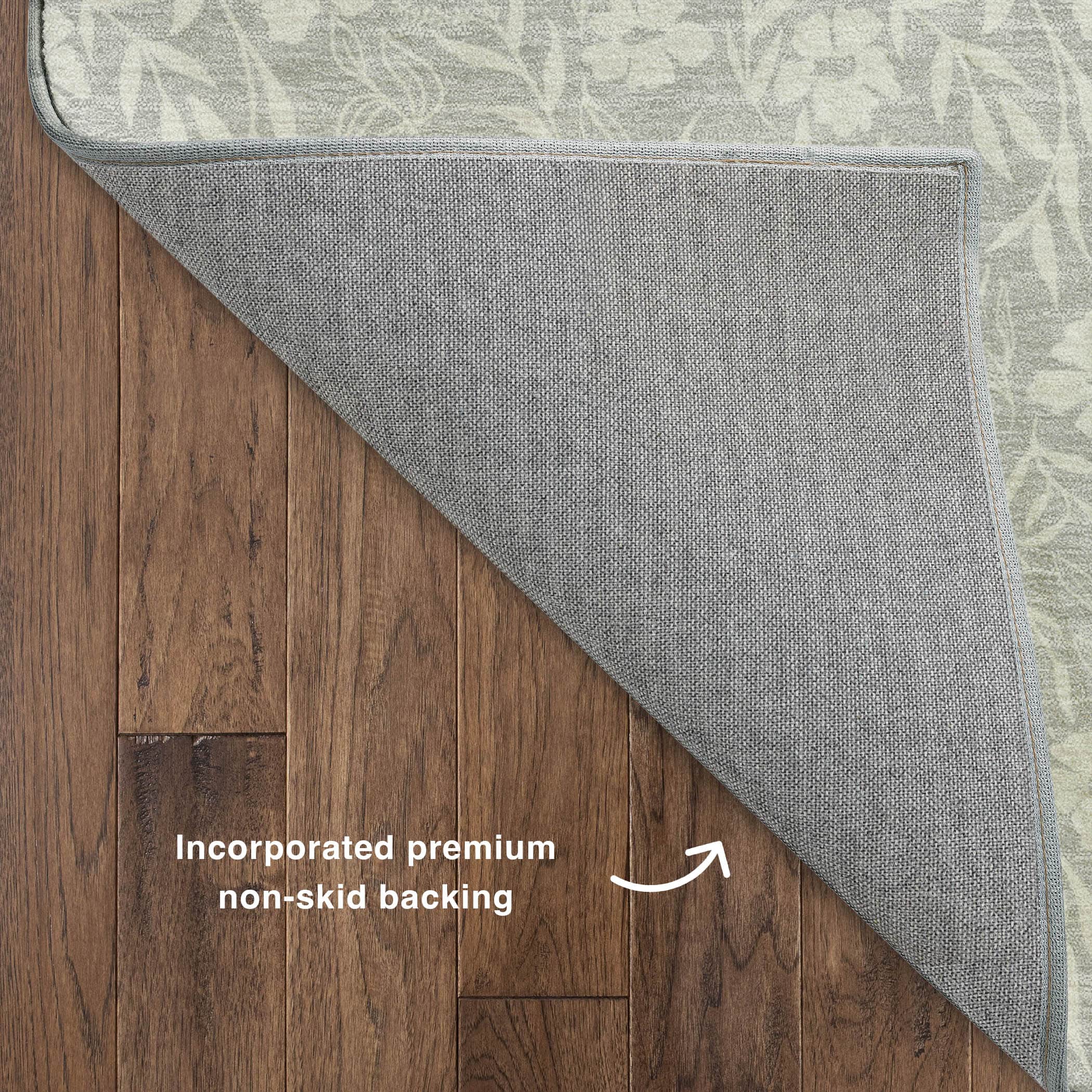 Luxury Washable Indoor/Outdoor Transitional SE4 Silver Gray Rug 1'8" x 2'6" #shape_Rectangle