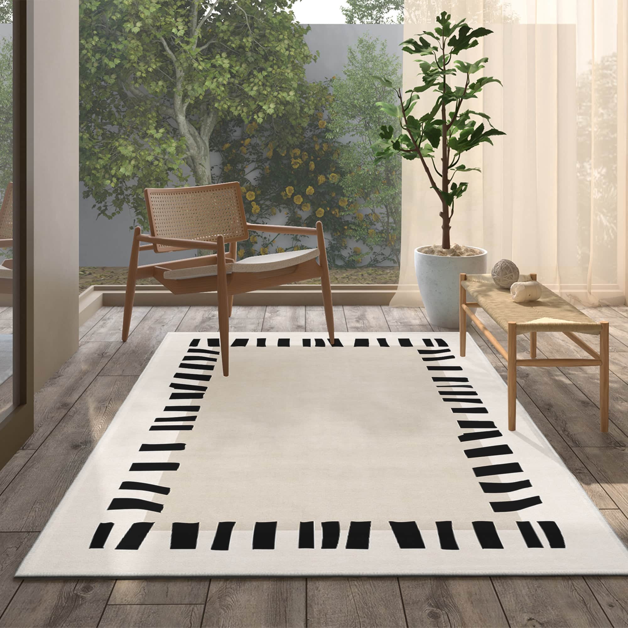Tide Machine Washable Area Rug